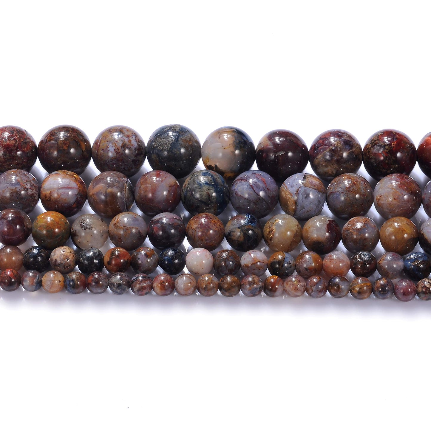 10mm Natural Pietersite Gemstone Round Loose Beads Crystal Stone Bracelet Necklace Accessories Crafts for Jewelry Making DIY,1 Strand 15"