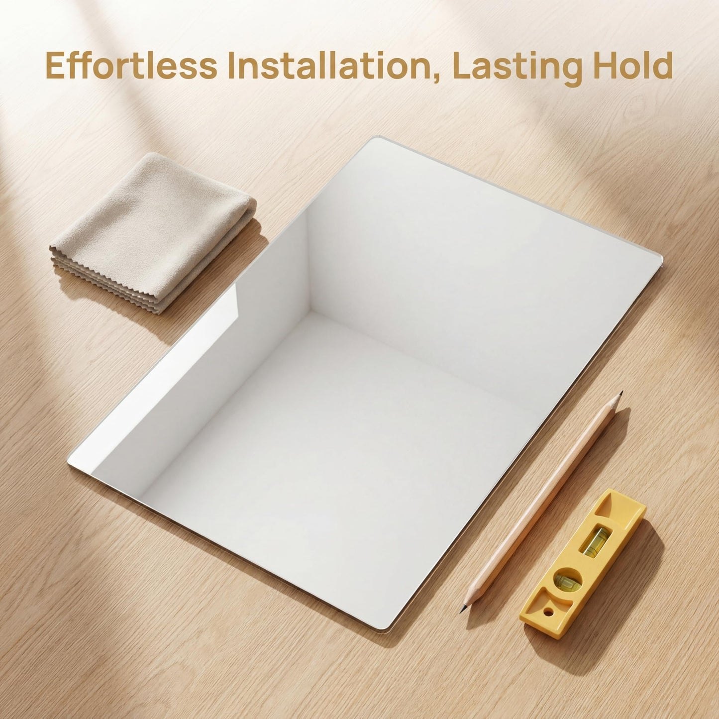 iCAGY Acrylic Mirror for Wall for Kids Adults Bedroom Door Closet Acrylic Shatterproof Self-Adhesive Lightweight Plastic Mirror Tile Sheet, Reflective Safe Plexiglass - Silver 10x12 inch 1 Pcs