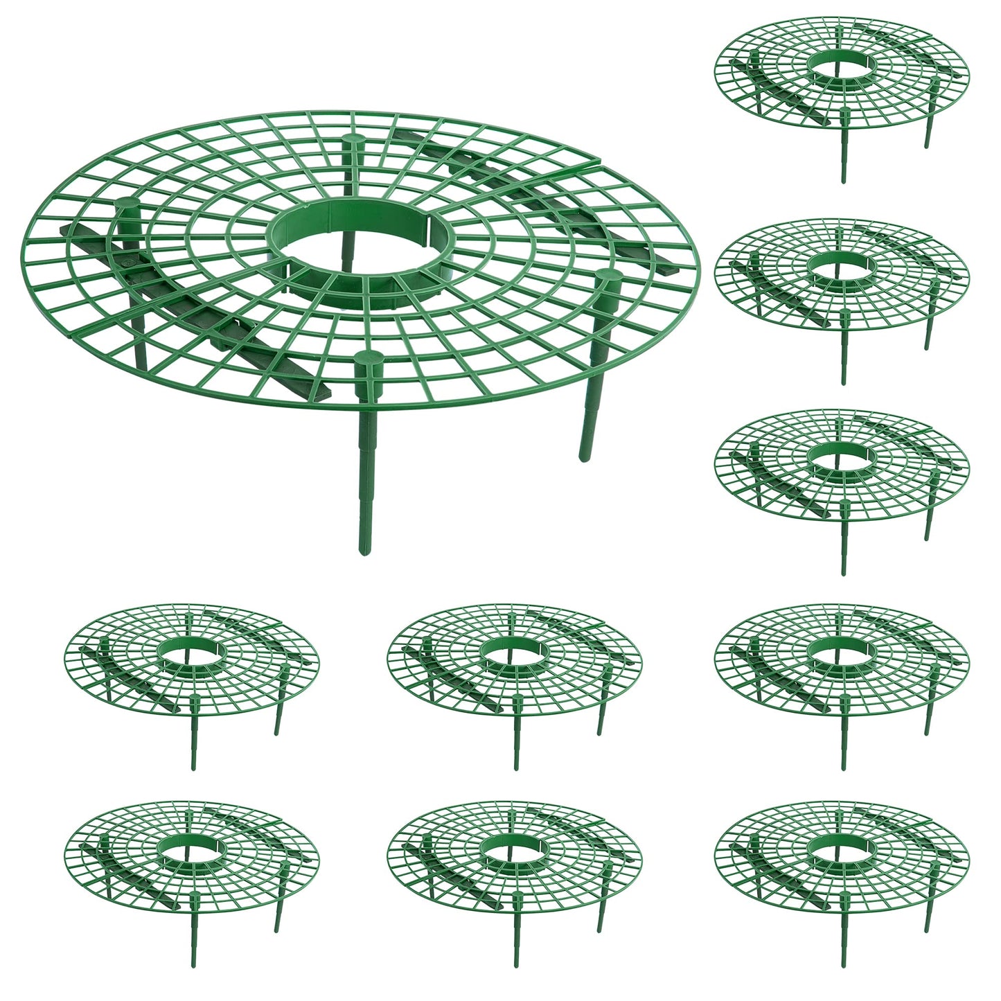 Iceyyyy 10 Pack Strawberry Plant Support - Large Size Strawberry Growing Racks - Strawberry Growing Frame for Keeping Garden Strawberry Clean