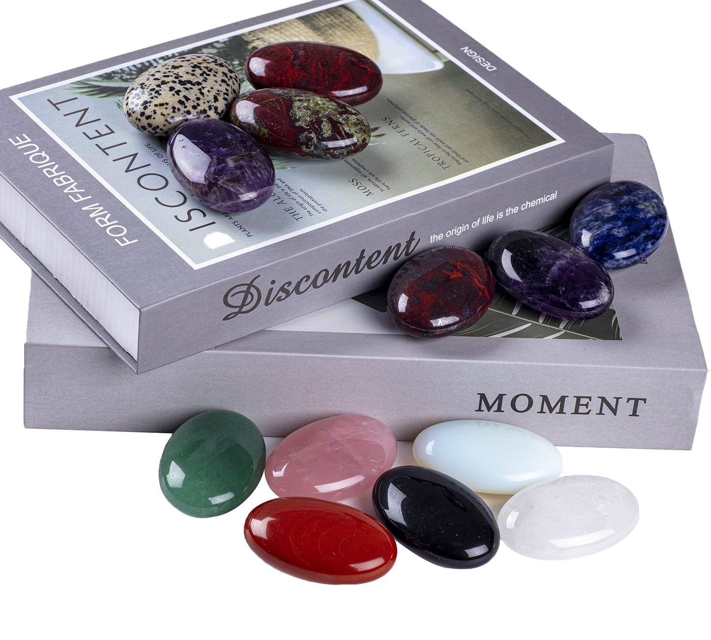 Green Aventurine Palm Stone Crystal Natural Chakra Therapy Polished Healing Crystal Oval Pocket Gemstone for Anxiety Stress Relief