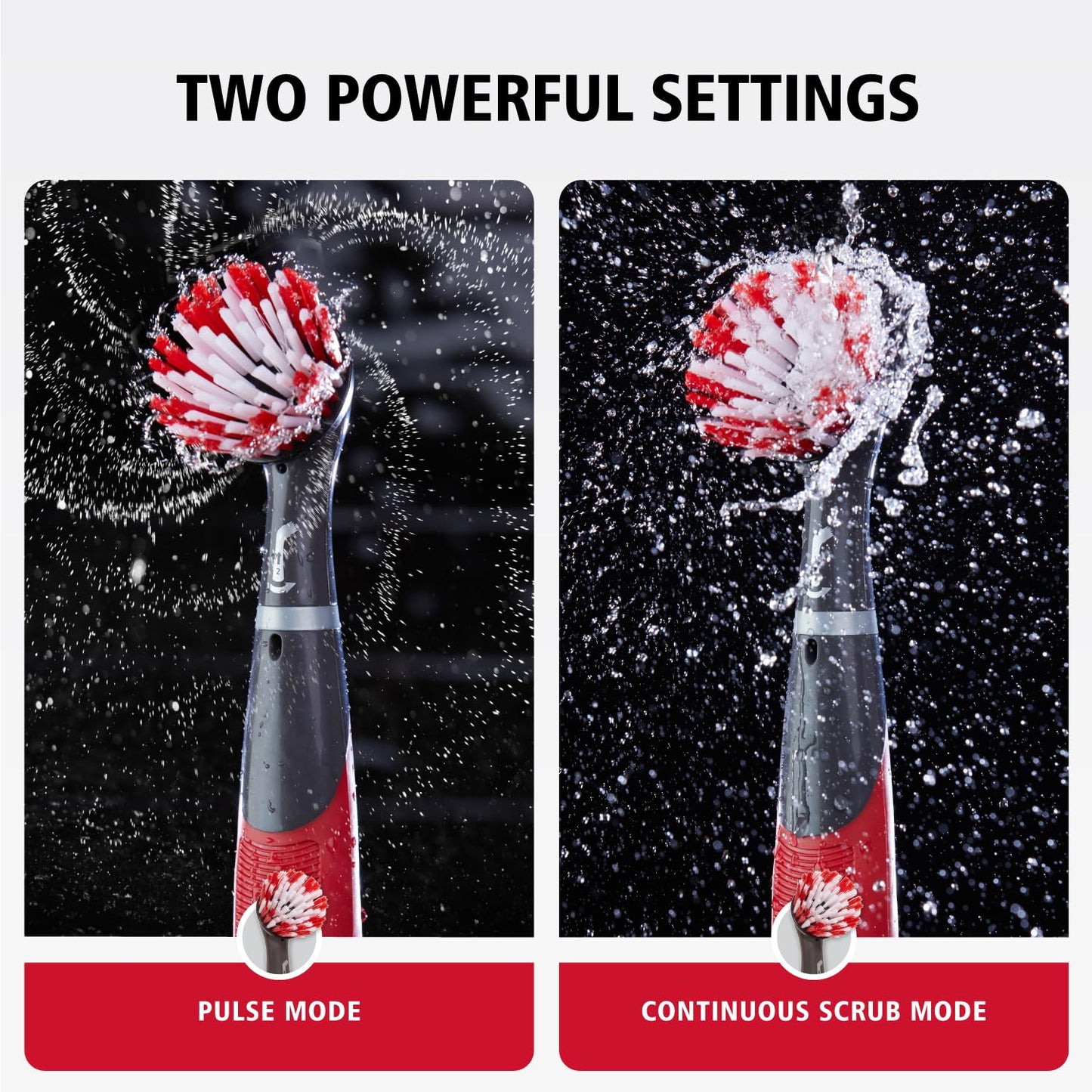 Rubbermaid Reveal Power Scrubber 18-Piece Kit, Cordless Electric Battery Powered Scrub Brush, Water Resistant, for Home/Kitchen/Bathroom/Grout/Tile/Shower/Tub