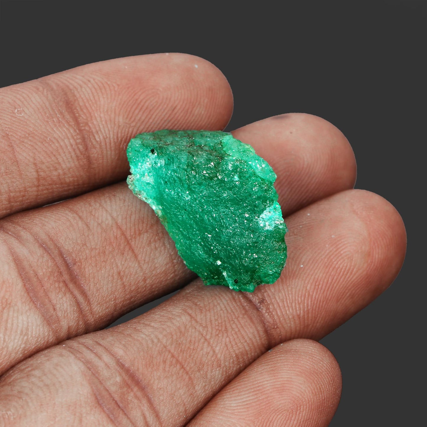 GEMHUB Loose Rough Emerald Green Gemstones for Jewelry Making 11.50 Ct Crystals and Healing Stones | Rough Emerald Gem Stones