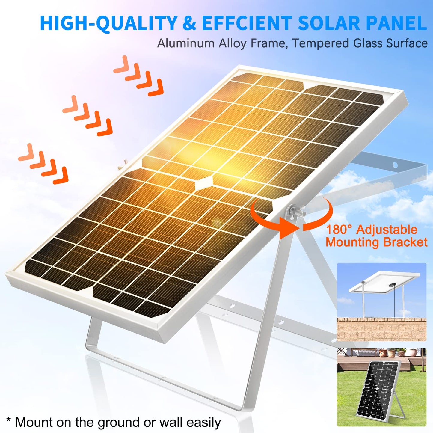 Solar Pond Pump, 15W Solar Fountain Pump with 190GPH Flow & 4 Spray Styles, 16.5Ft Extendable Power Cord, Debris Barrier Bag for Outdoor Fountain, Ponds, Fish Tank, Waterfall, Garden Water Features