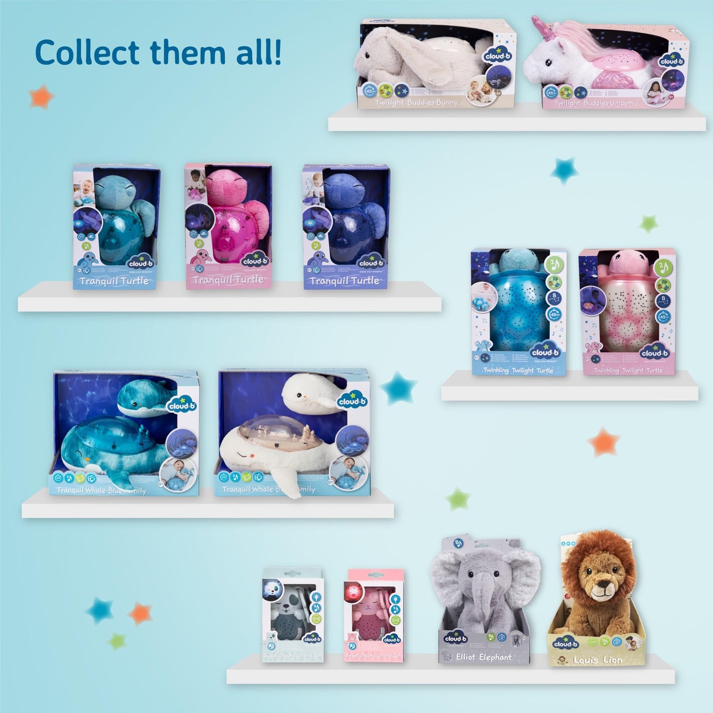 Cloud b Lily the Unicorn: Portable Baby Sound Machine & White Noise Soother. 8 Calming Lullabies & Nature Sounds. Travel-Ready Infant Sleep Aid & Nursery Registry Essential