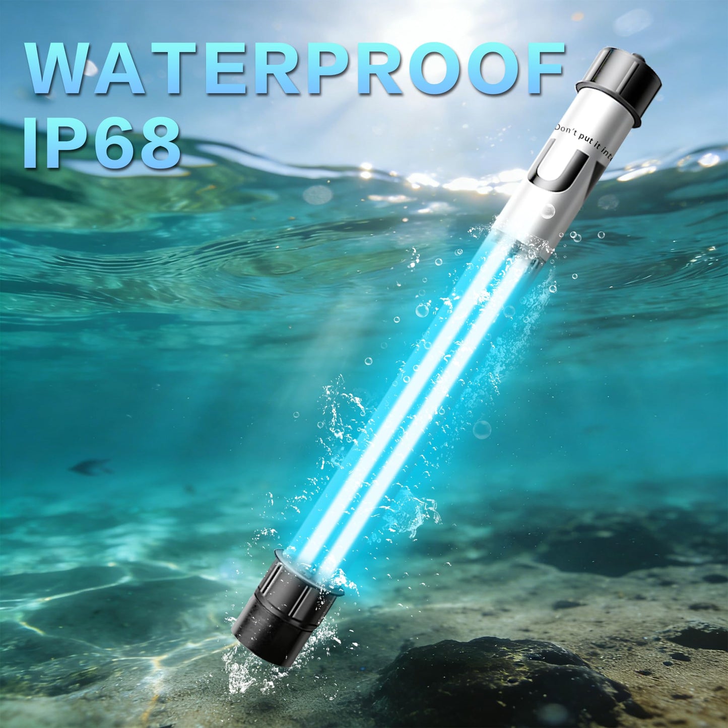 20W Pond UV Light for 100-1200 Gallon, Aquarium UV Light, UV Water Clarifier for Koi Pond, Cold Plunge, Aquarium, Swimming Pool, Spa and Fish Tank Algea Control