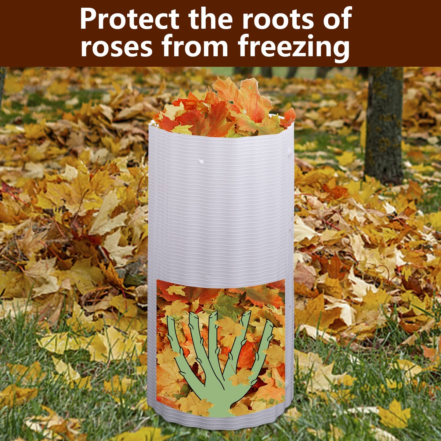 8pcs Expandable Tree Guards,Flexible Tree Bark Protector,Tree Trunk Protector Tubes Wraps to Protect Saplings Plants from Weed whackers, Trimmers, and Animals (8)