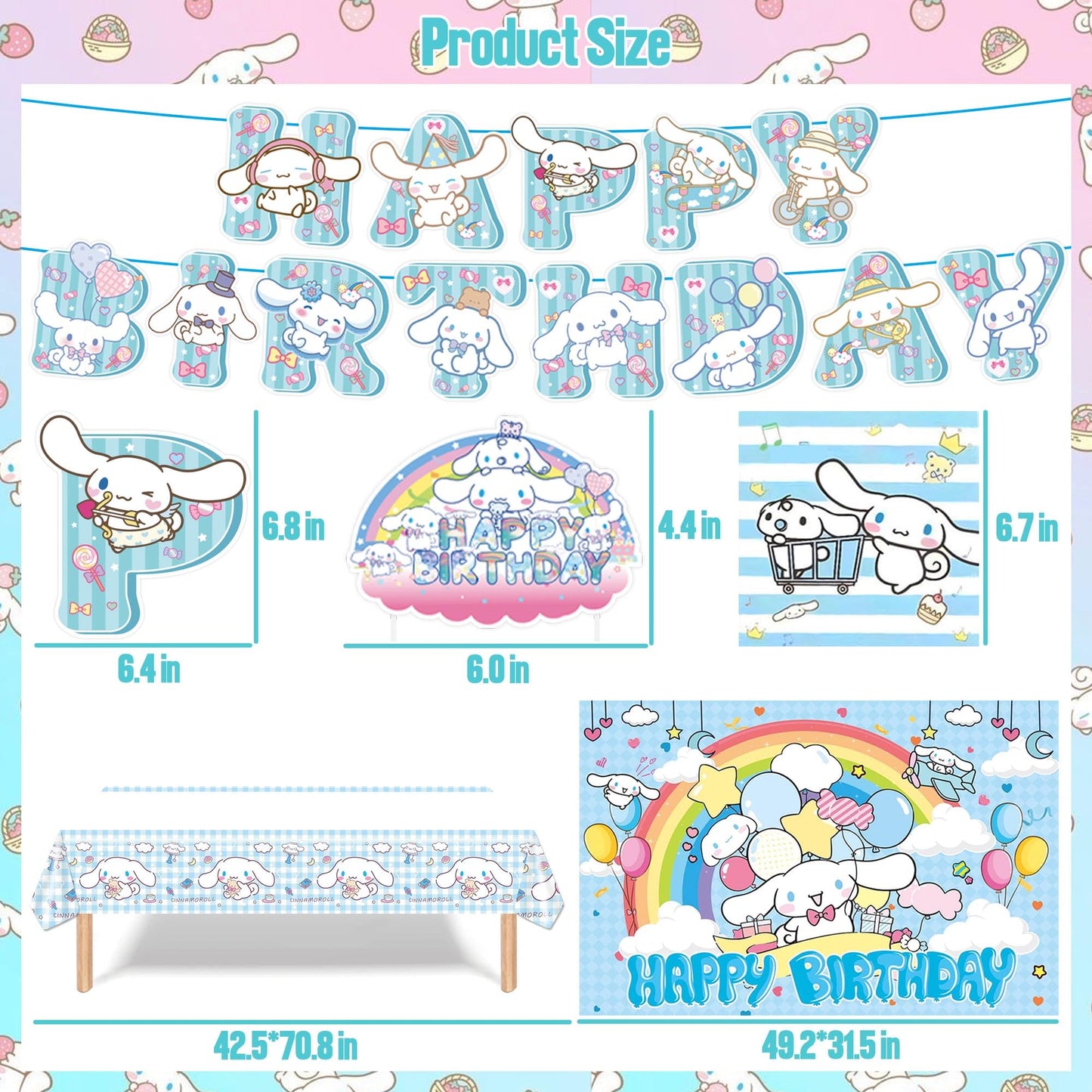 123 PCS Birthday Party Decorations - Happy Birthday Banner, Balloons, Tablecloth, Paper Tableware, Backdrop,Hanging Swirl for Adult Party Supplies