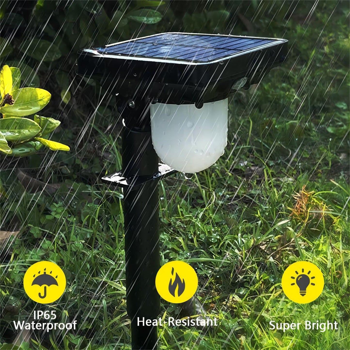 S NMT Super Bright Outdoor Solar Garden Lights Motion Sensor Pathway Light Landscape Lighting for Yard, IP65 Waterproof Solar Powered Porch Lights Walkway Lawn Patio Garden Decor