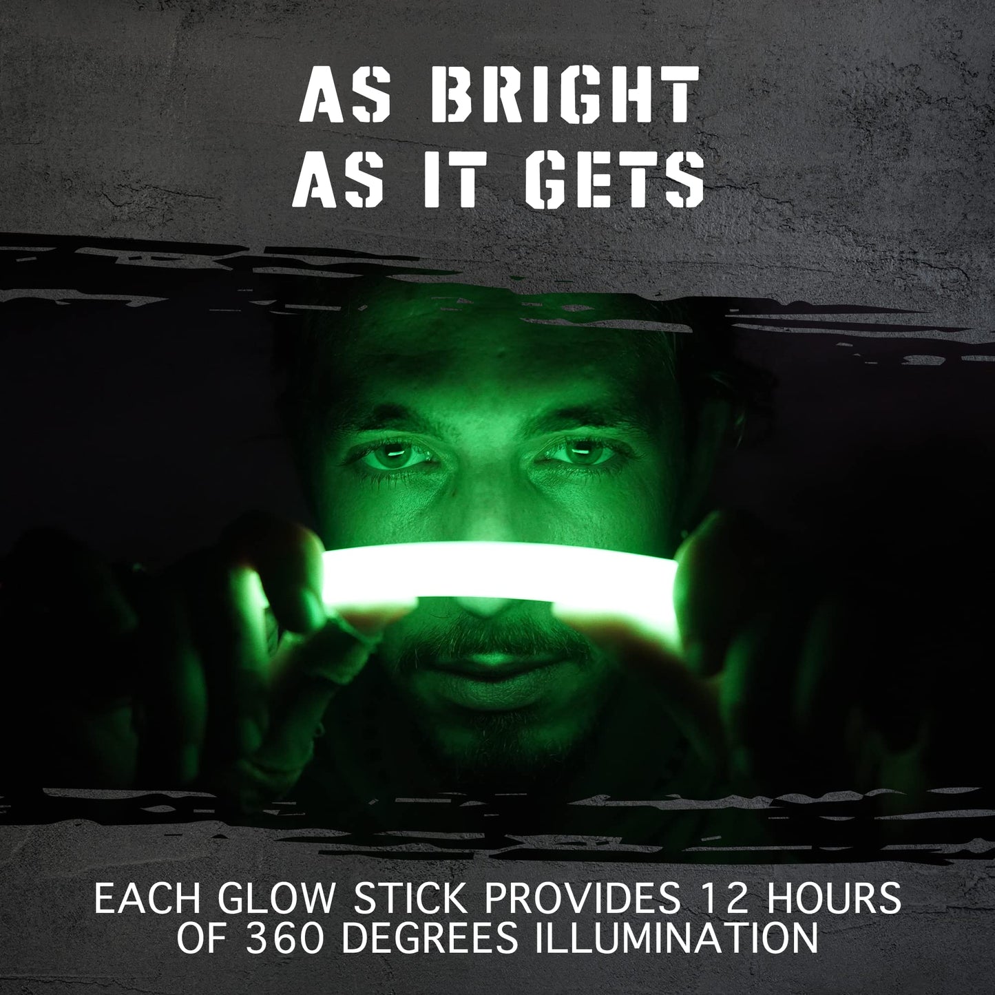 Glow Mind 20 Ultra Bright Glow Sticks - Emergency Light Sticks for Camping Accessories, Parties, Hurricane Supplies, Earthquake, Survival Kit and More - Lasts Over 12 Hours (Multi Color)