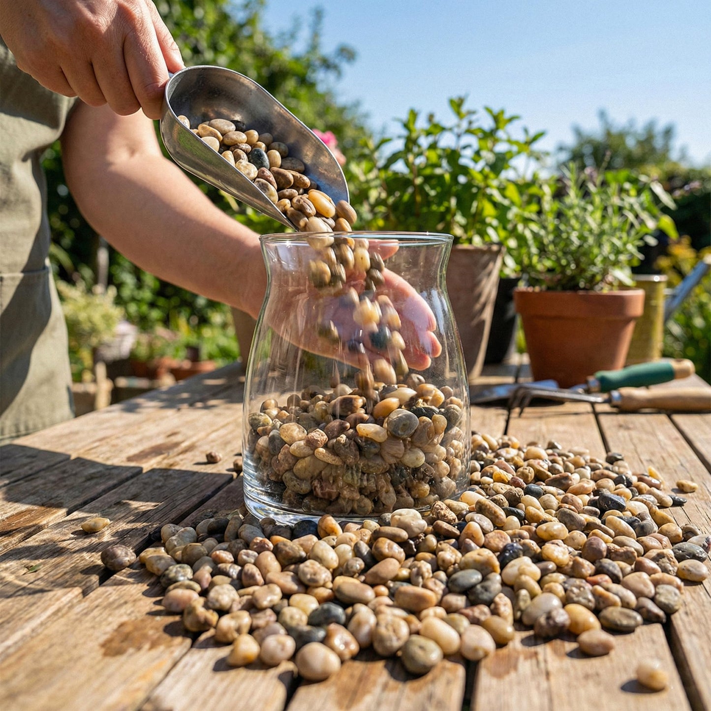 River Rocks Decorative Ornamental Vase Filler 0.5" - 0.75" Natural Aquarium Gravel 5 lbs - Landscaping Pebbles for Indoor Plants, Succulents,Terrarium & Home Decor, DIY & Crafting – Royal Imports