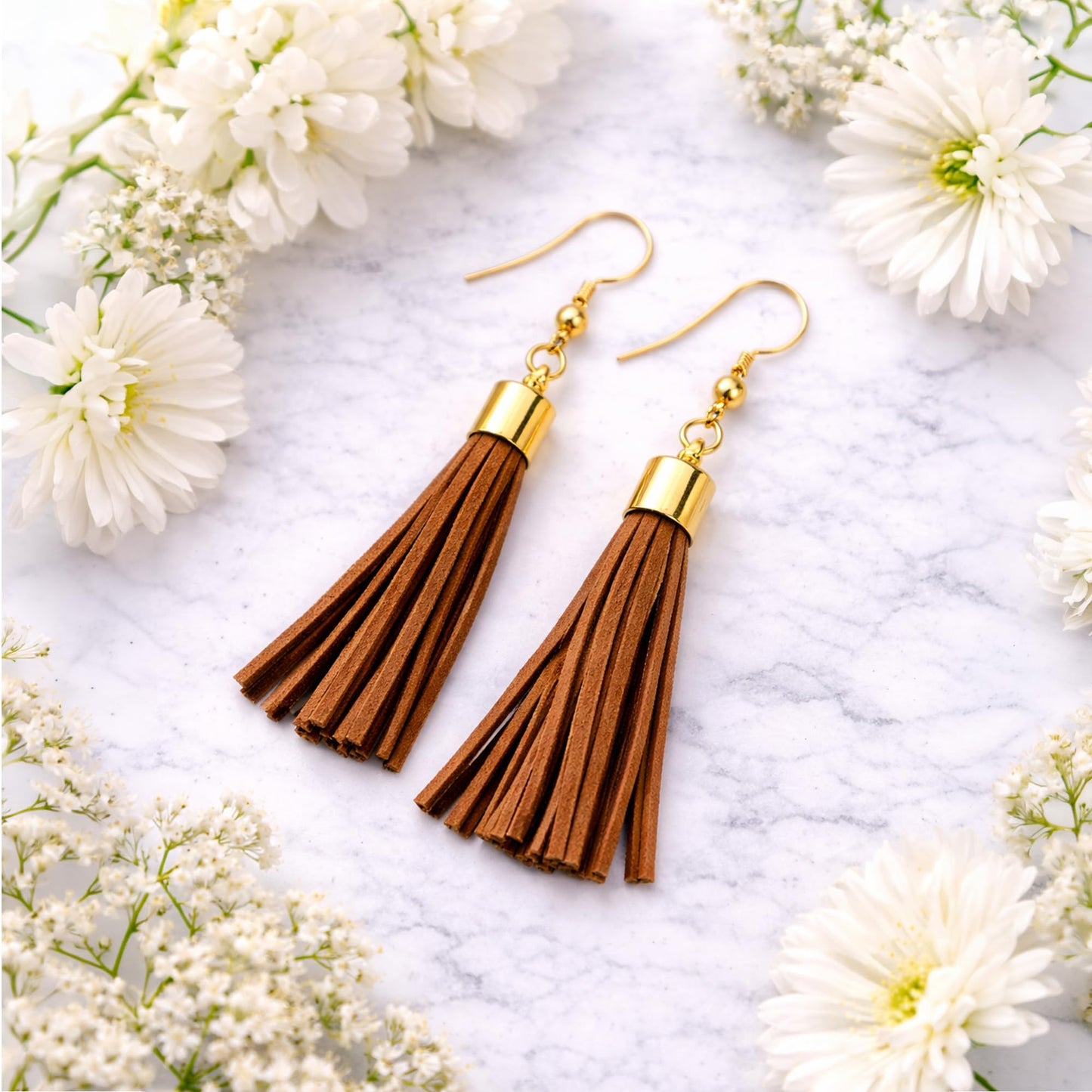 Mandala Crafts Gold Tone Leather Cord End Caps for Jewelry Making, Tassel Caps, 10mm 100 PCs Cylinder Cord Ends, Kumihimo Supplies and Jewelry Findings