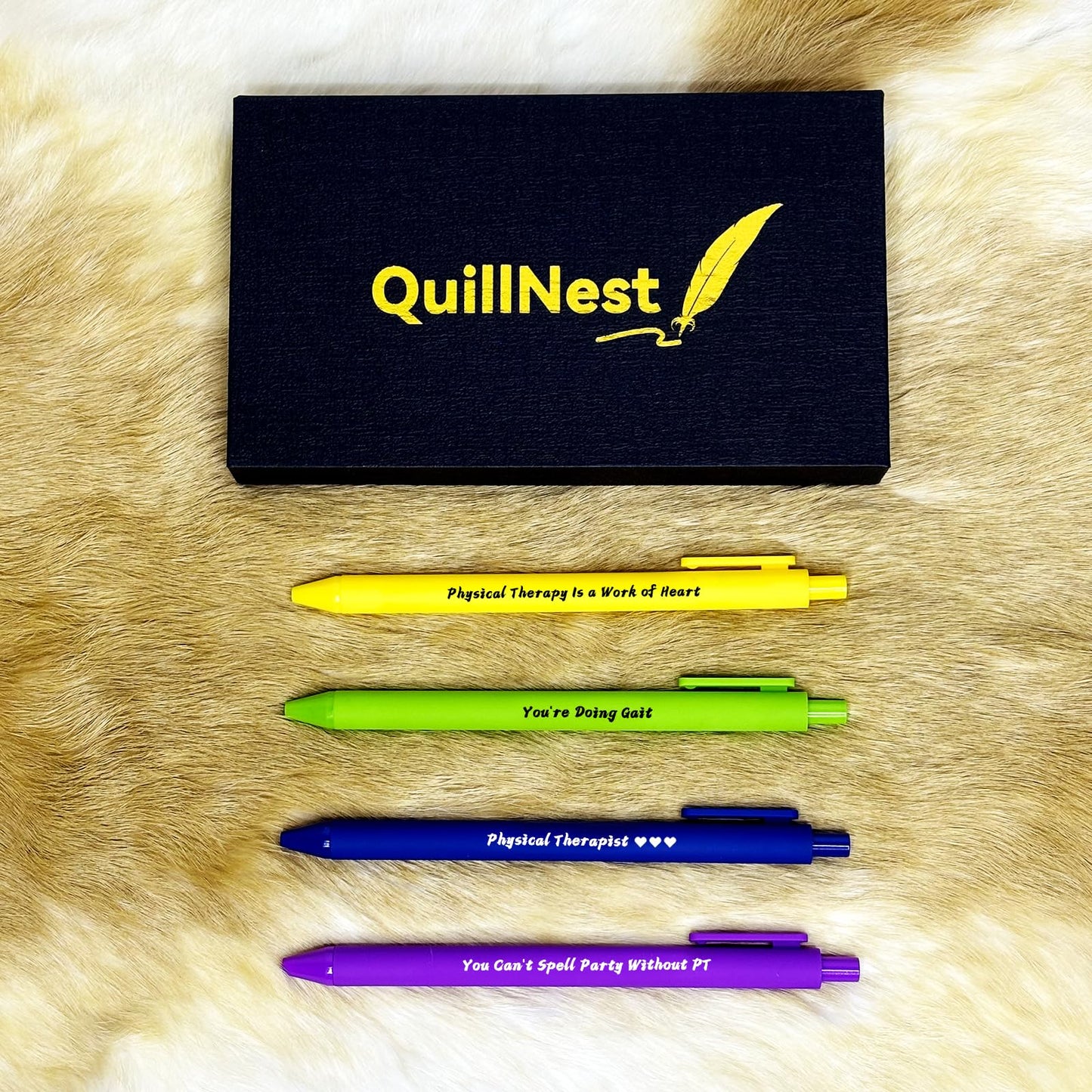 Physical Therapy Gifts for Therapist Teacher Ballpoint Pen Set of 4 Physical Therapist Gift for Women Men Christmas Presents for Therapists Assistant PTA Physiotherapist PT Appreciation Present