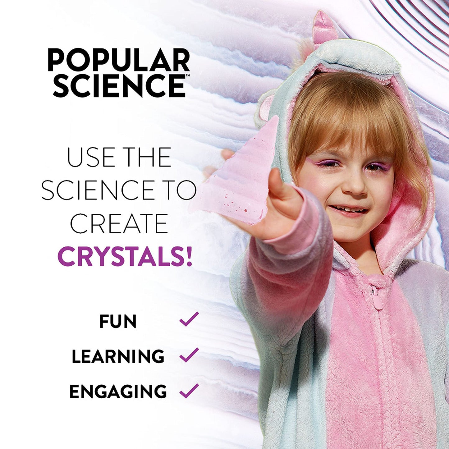 POPULAR SCIENCE Crystal Science Kit for Kids Ages 8 Years + | STEM Science Toys and Gifts for Educational and Fun Experiments |Science Kits Designed for Children and Suitable for All The Family