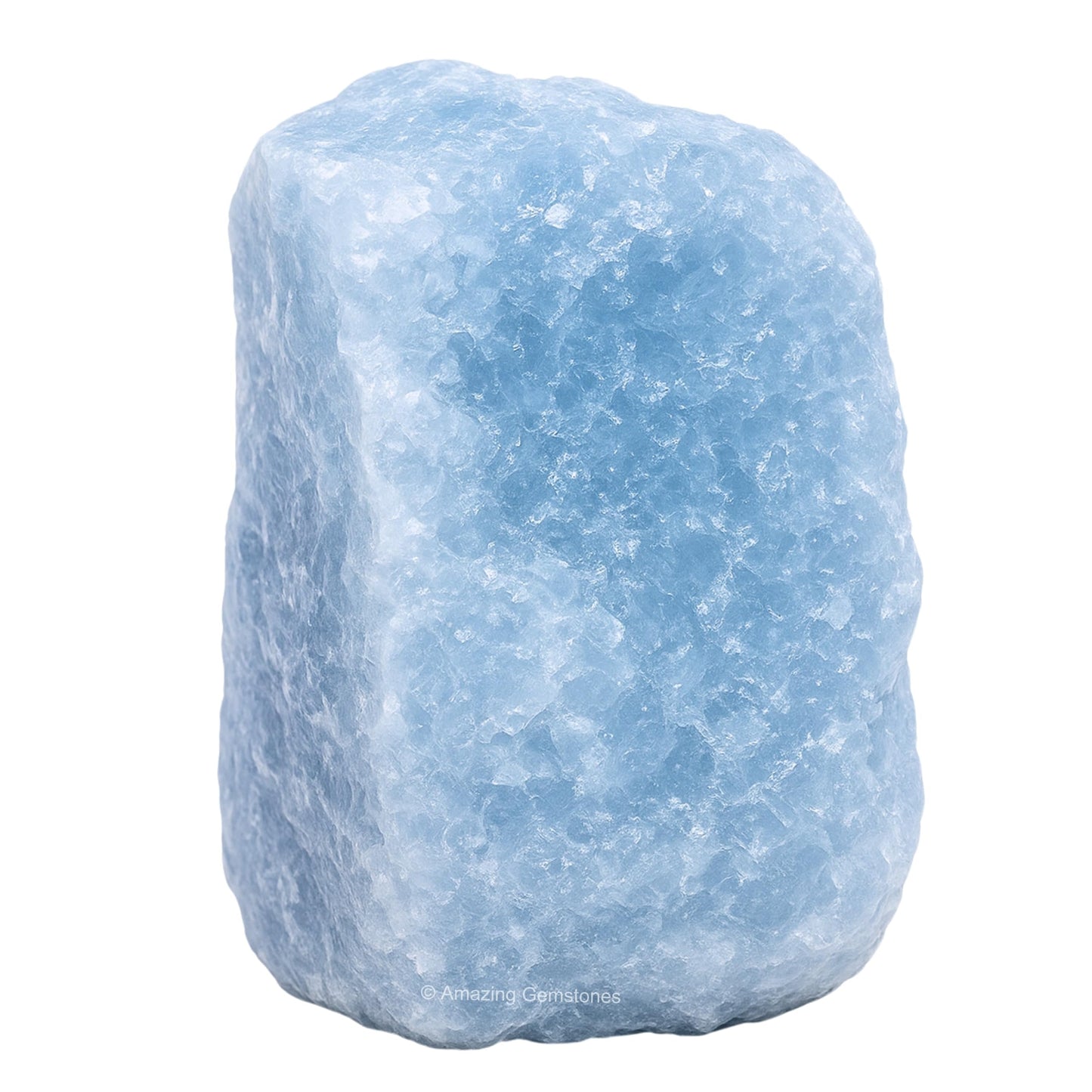 Amazing Gemstone Blue Calcite Raw Crystals and Healing Stones, Natural Rocks for Tumbling and DIY Raw Stones and Crystals (1 Piece)