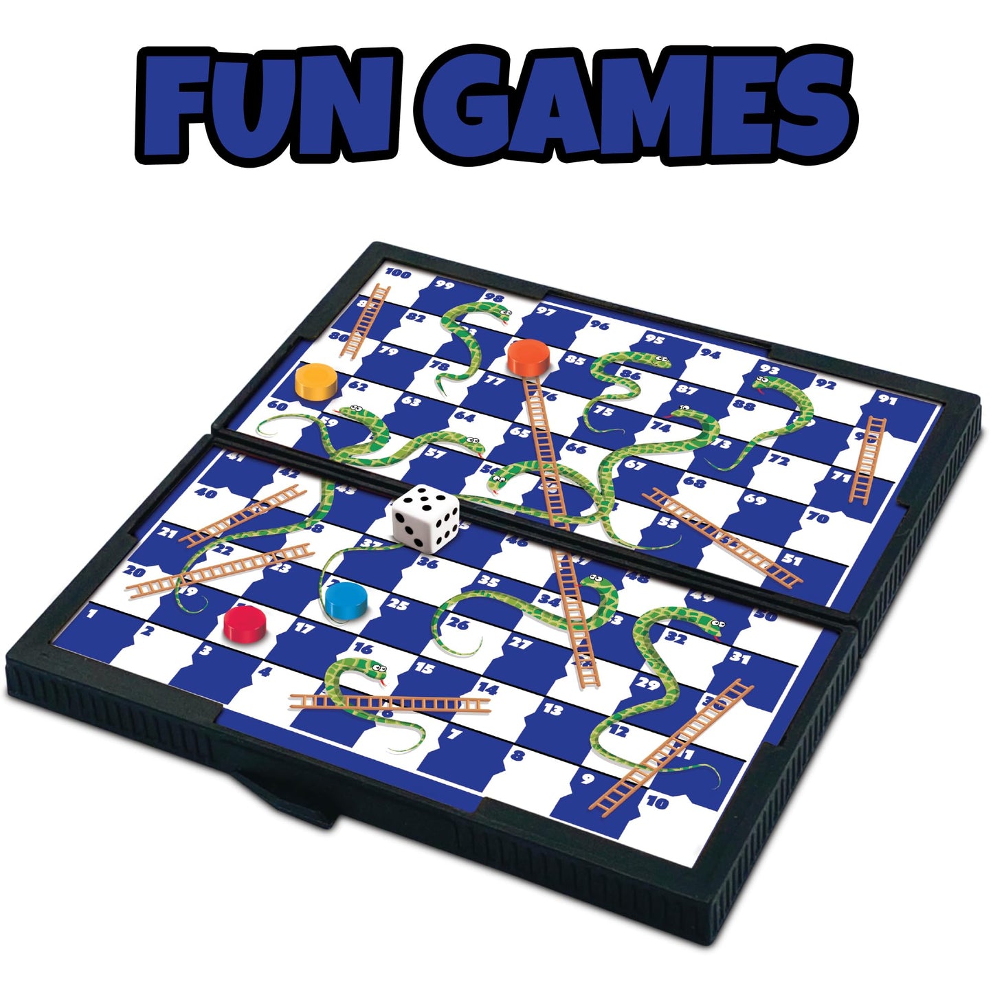 Gamie Magnetic Board Travel Games for Kids, Includes 12 Retro Fun Games - 5" Compact Design, Individually Boxed Travel Essentials for Kids Road Trip/Airplane/Camping, Stocking Stuffers for All Ages