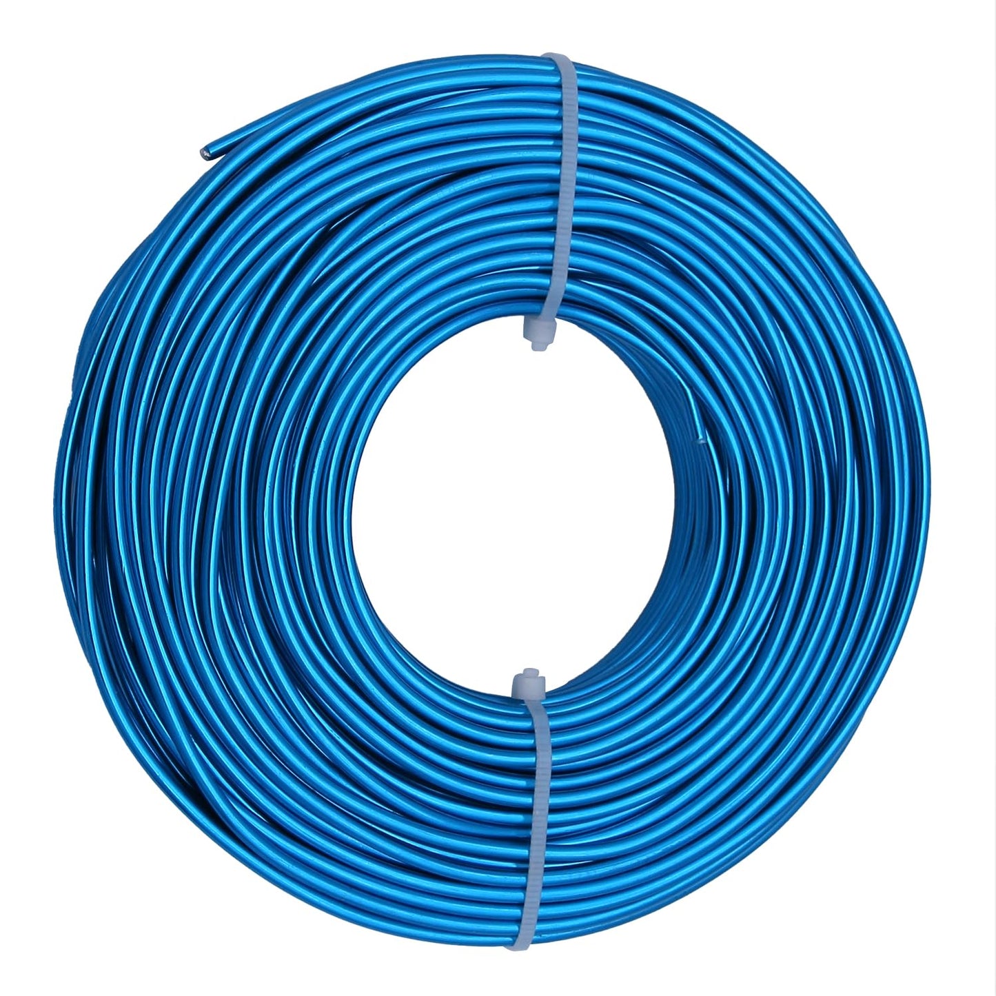 9 Gauge Aluminum Craft Wire, 100 Feet 3mm Bendable Metal Wire for Jewelry Making, Sculpting and Floral Design, Soft Armature Wire for DIY Crafts (Aqua Blue)