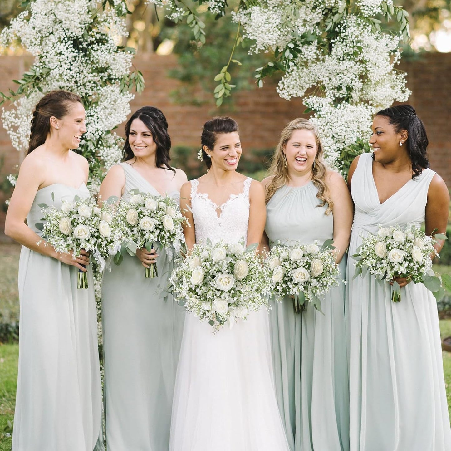 DEEMEI 15 PCS Babys Breath Artificial Flowers Fake Babys Breath Flowers Artificial Bulk White Gypsophila Bouquets Real Touch Faux Flowers for Wedding Floral Arrangement Party Home Decoration