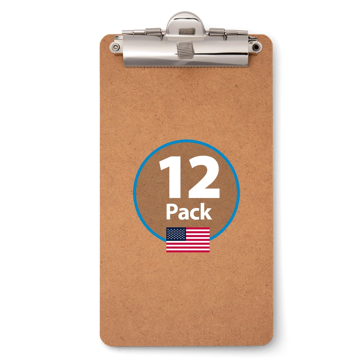 Officemate 5" x 9" Clipboard for Receipts, Low Profile Metal Clip & Pen Holder on Top, Memo Size for Restaurants, Hotels, Food Trucks, Bars, Schools, and Other Venues, 12 Clipboards (83156)