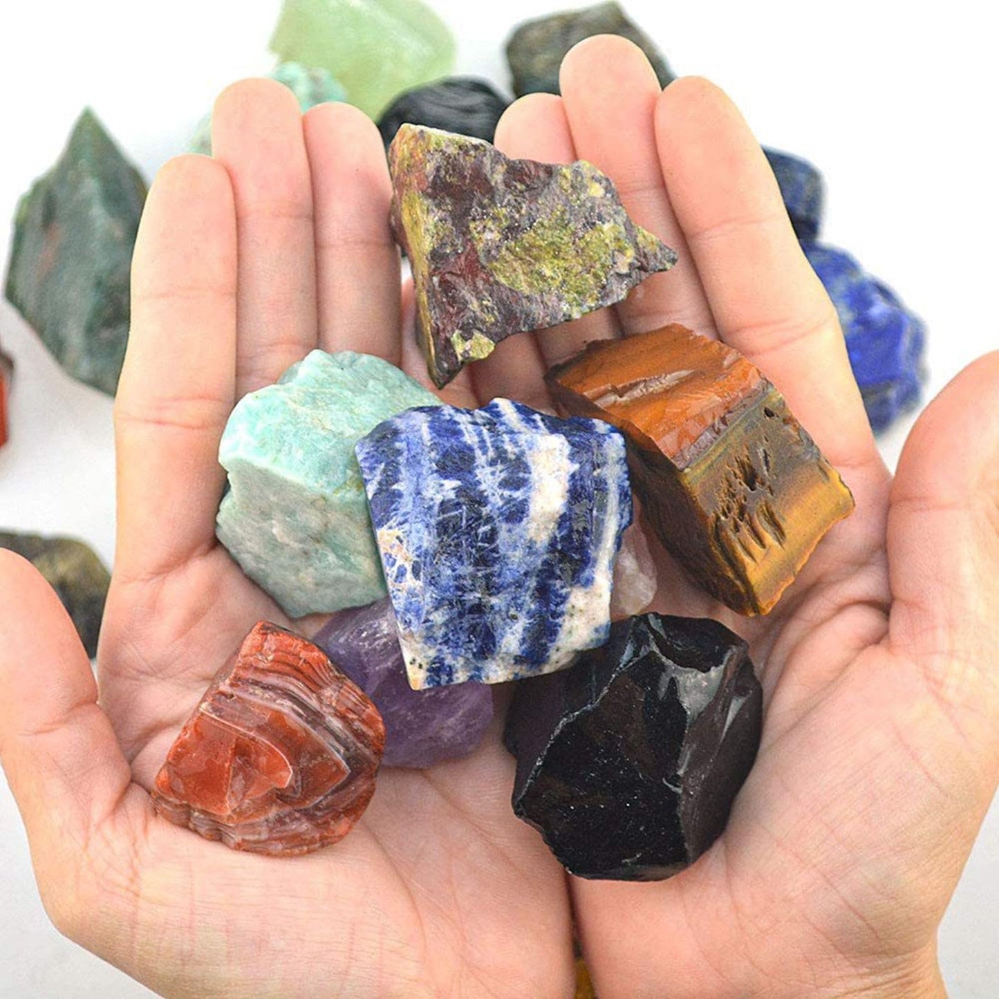Smoky Quartz Raw Crystals Healing Crystals Natural Rough Stones 1.2-2" for Tumbling, Fountain Rocks, Yoga, Meditation, Polishin, Gift 38