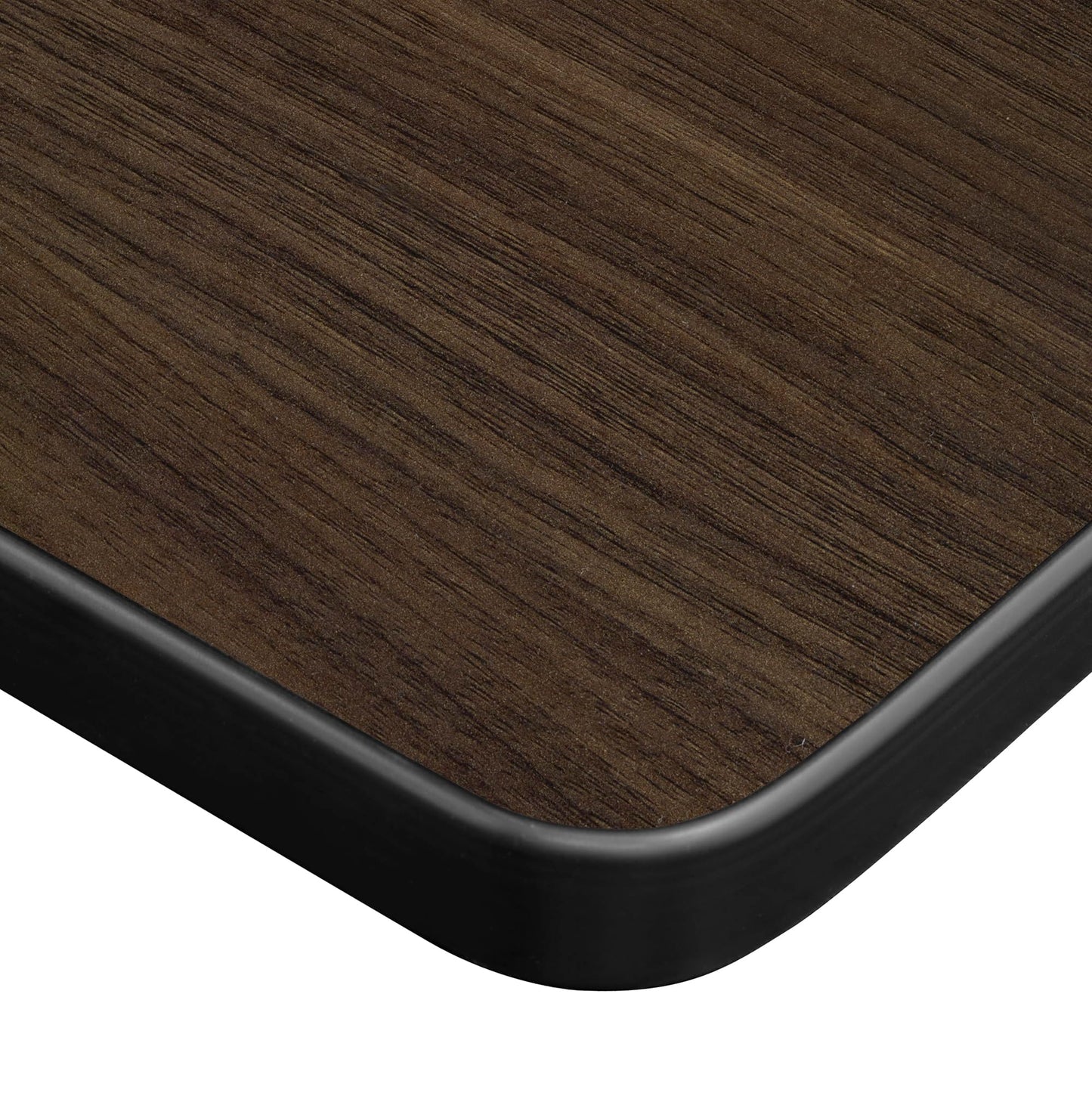 Regency Kee 66 x 24 in. Folding Training Seminar Table- Neo Walnut Top, Black Legs