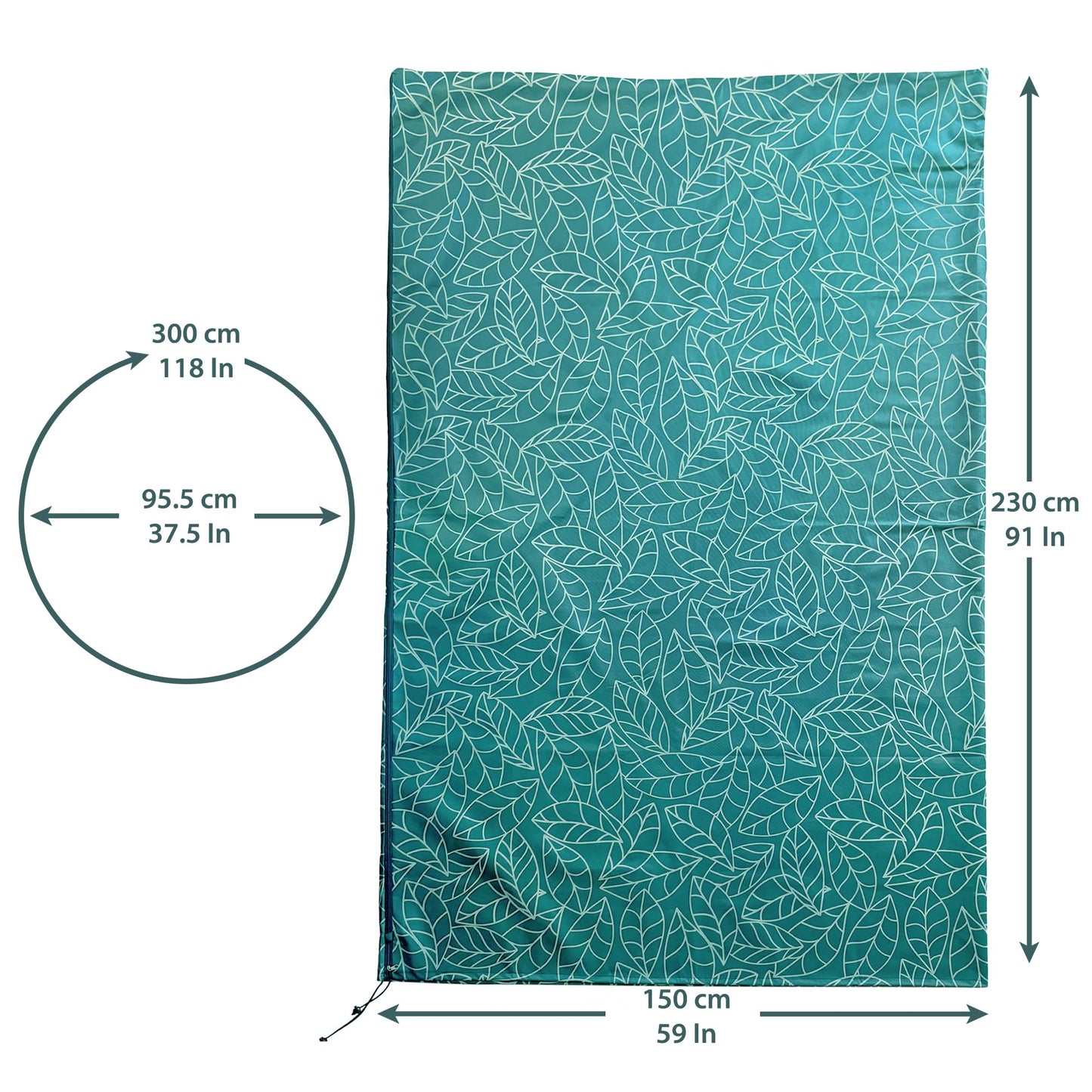 UB-STORE Plant Covers Freeze Protection 59"x91" in 4 Pack | Green Winter Frost Blankets for Outdoor Plants | Reusable Garden Cover Bags with Zipper Drawstring | Cold Weather Shrub Protection Cloth