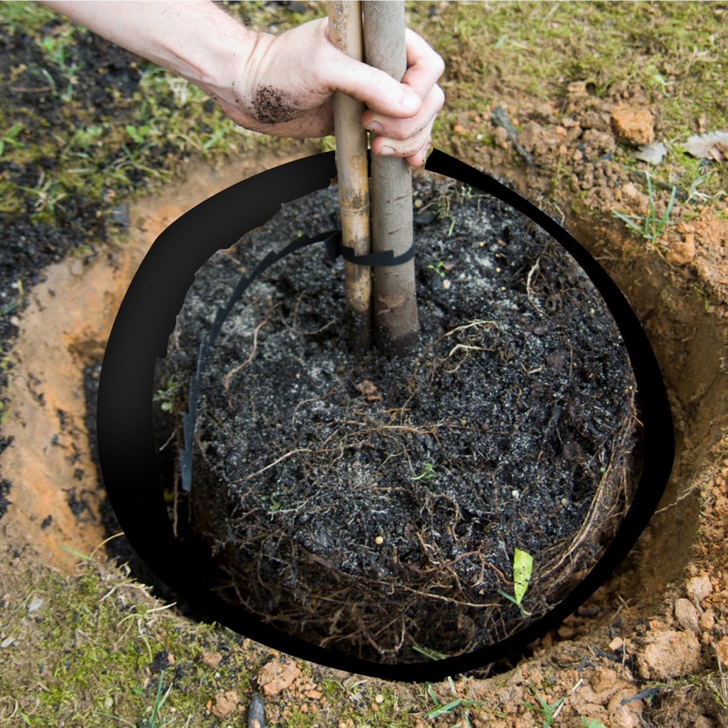 20ft x 24in x 60mil Tree Root Barrier Bamboo Barrier Rhizome Control Barrier for Landscaping and Protection Roads