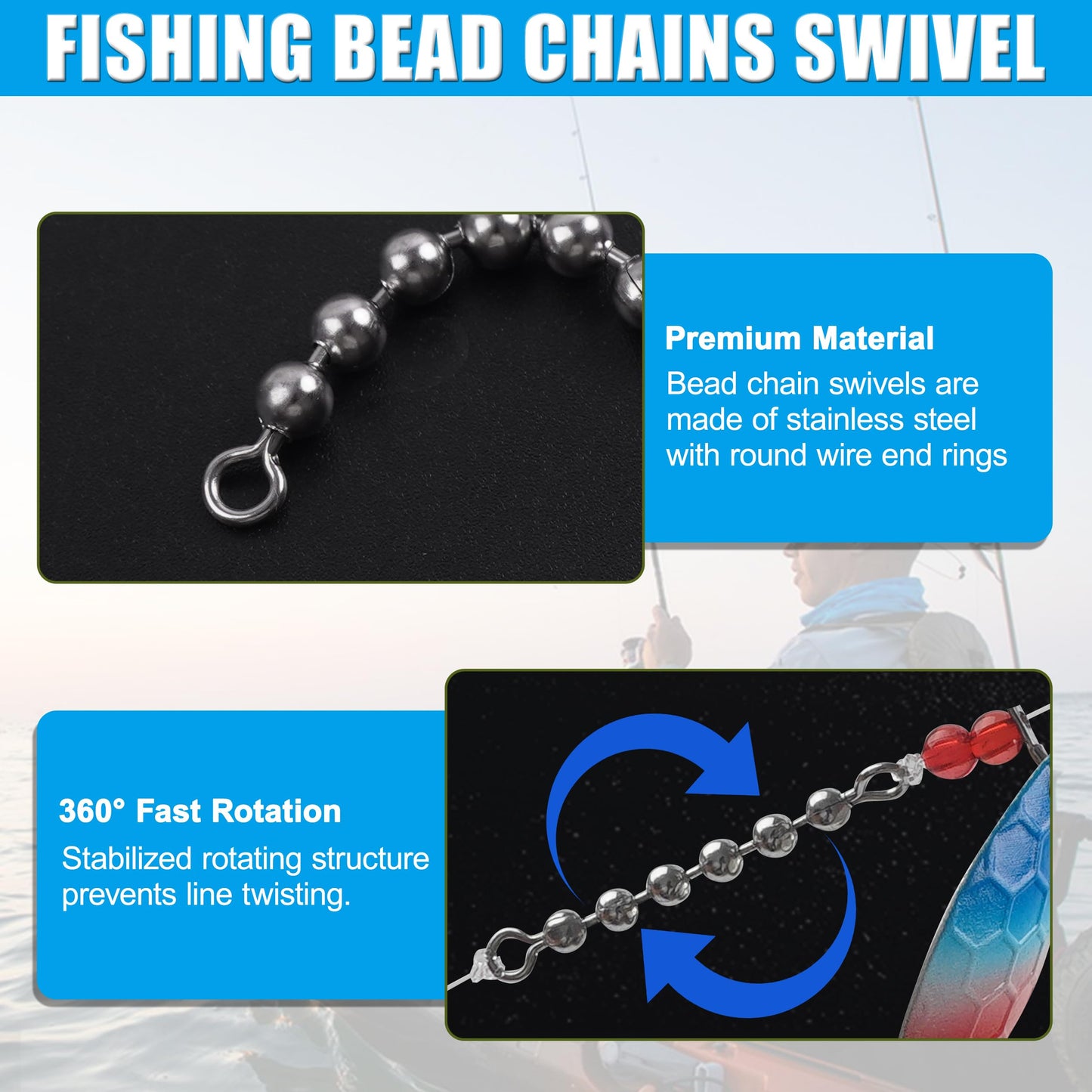 Walleye Rigs Fishing Lure Making Kit, 146pcs DIY Spinner Making Supplies Parts Colorado Blades Clevises Beads Hooks Swivels High Speed Trolling Drilling Rig Fishing Tackle