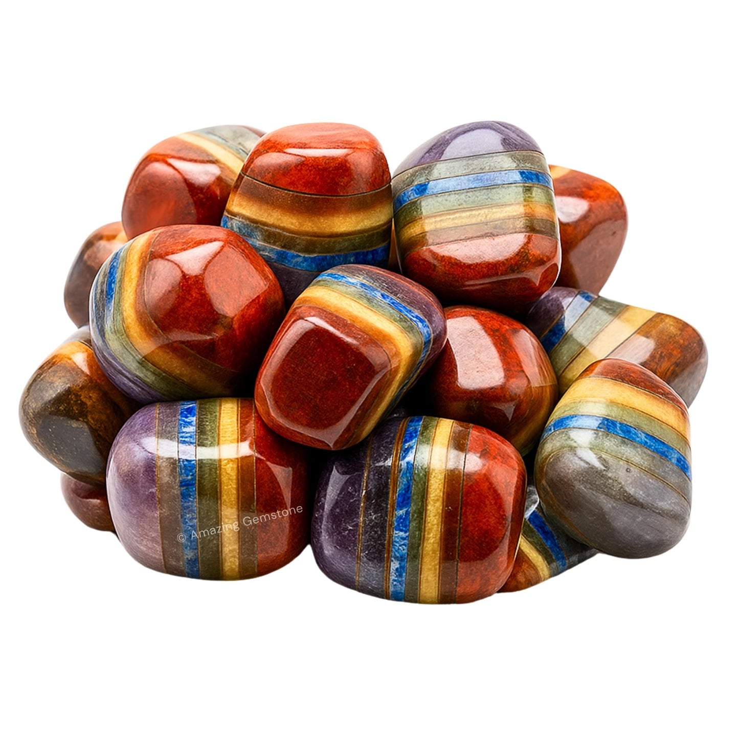 Amazing Gemstone Chakra Crystal Tumbled Stones Polished Rocks - Natural Gem Stones for Healing - DIY Crystals for Protection (1 Piece)