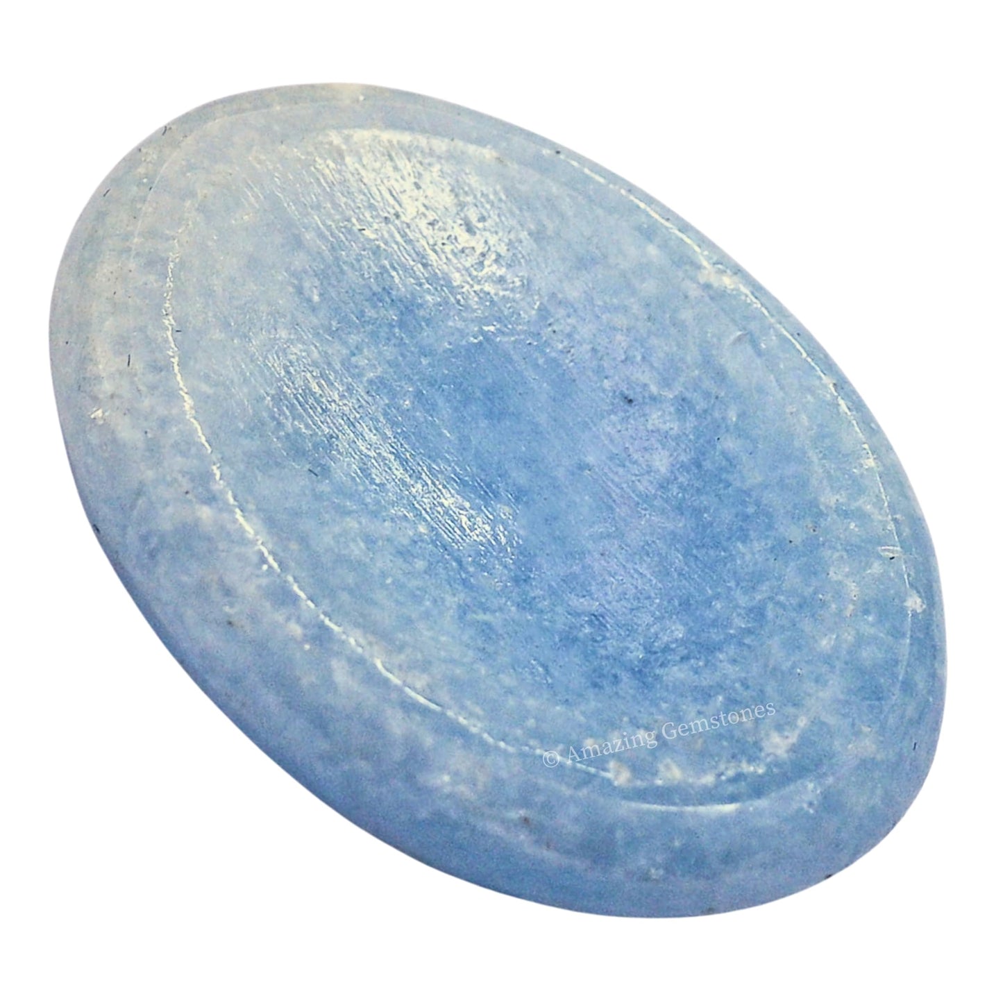 Amazing Gemstone Blue Calcite Worry Stone Crystals and Healing Stones - Worry Stones for Stress Relief Gifts - Piedra Crystal Fidget for Meditation - Unique Stocking Stuffers and Birthday Gifts