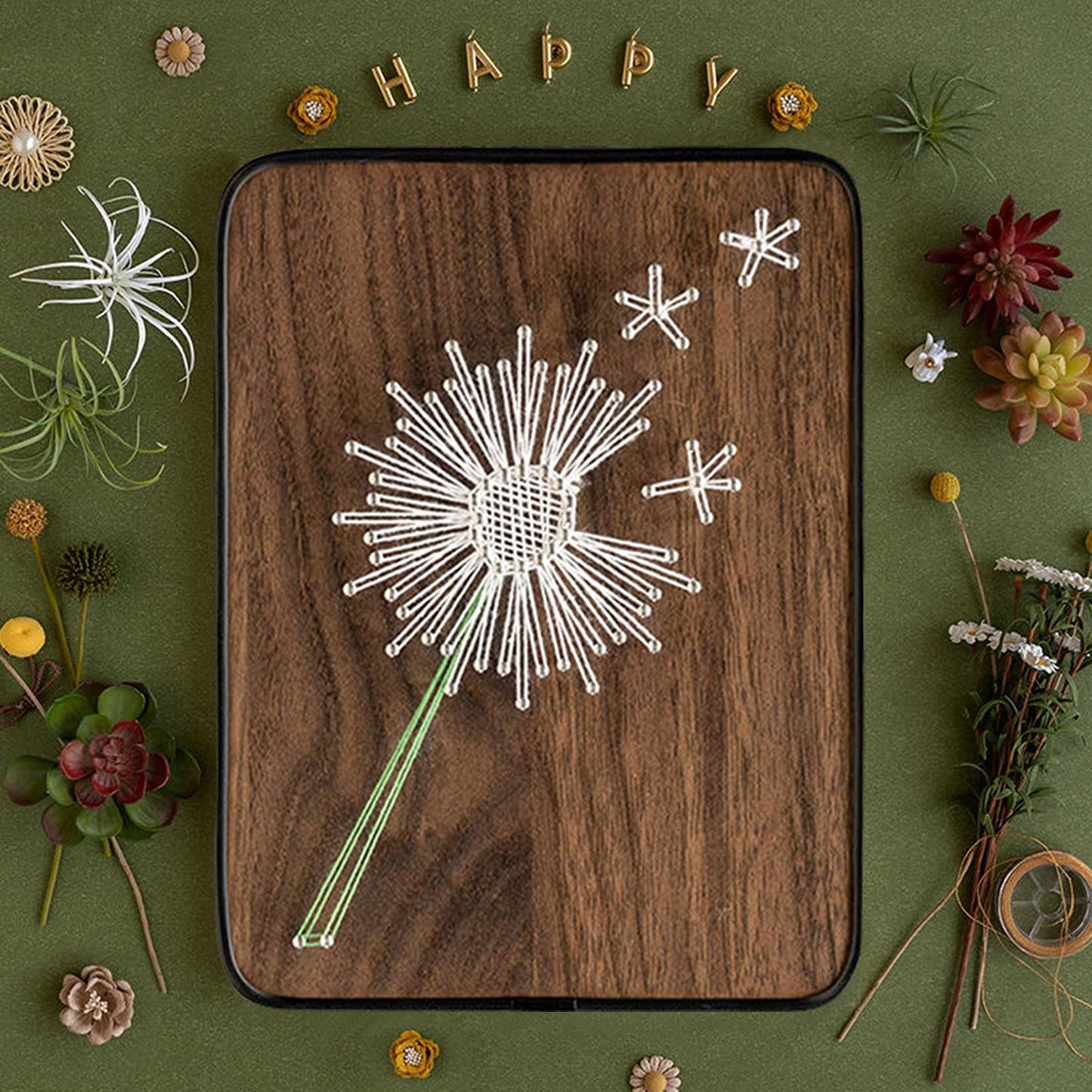 BAZIMA DIY String Art Kit for Beginner, DIY Dandelion Craft Kit,Unique Gift,Craft Kit for Holidays
