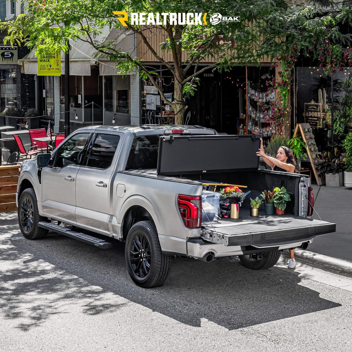 RealTruck BAK BAKFlip MX4 Hard Folding Truck Bed Tonneau Cover | 448426 | Fits 2016-2023 Toyota Tacoma w/OE Track System 5' 1" Bed (60.5")