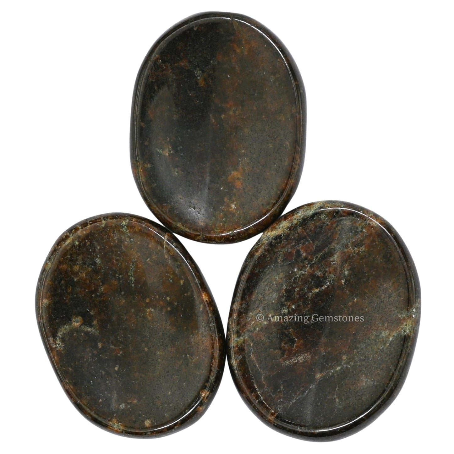 Amazing Gemstone Garnet Worry Stone Crystals and Healing Stones - Stones for Stress Relief - Piedra Crystal Fidget for Meditation, Relaxation - Unique Stocking Stuffers and Birthday Gift