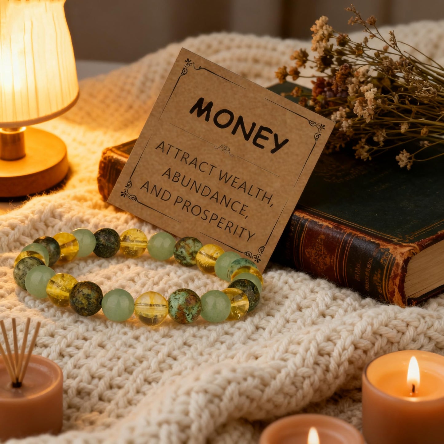Adjustable Crystal Money Bracelets for Women Aventurine & Tiger-Eye Stone Beaded Bracelet Wealth Attraction Feng Shui Good Luck Elastic Bracelets Natural Healing Protection Jade Spiritual Jewelry(Turquoise)