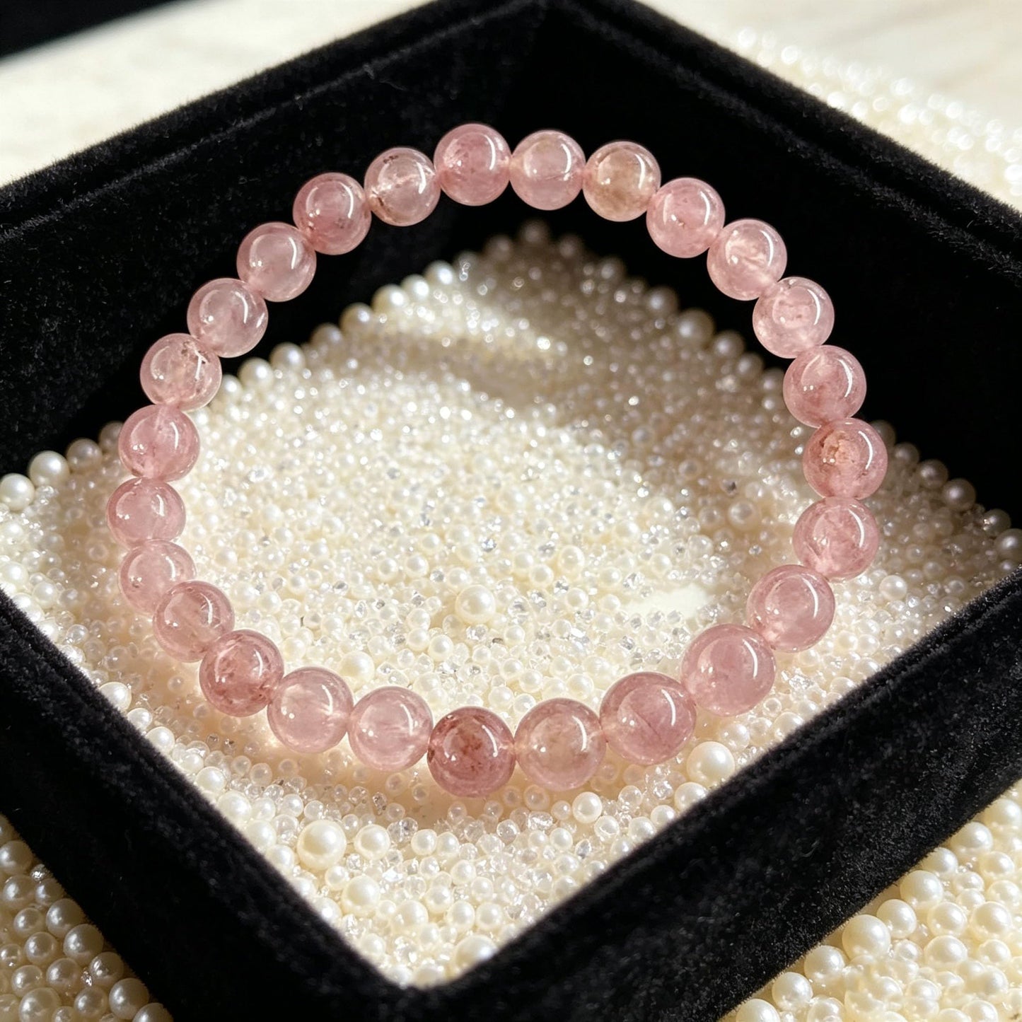 Rose Quartz Crystal Bracelet, Enhance Compassion & Positive Vibes Spiritual Jewelry Heart Healing Rose Quartz Beaded Bracelet, Soothing Energy Stone for Anxiety Relief