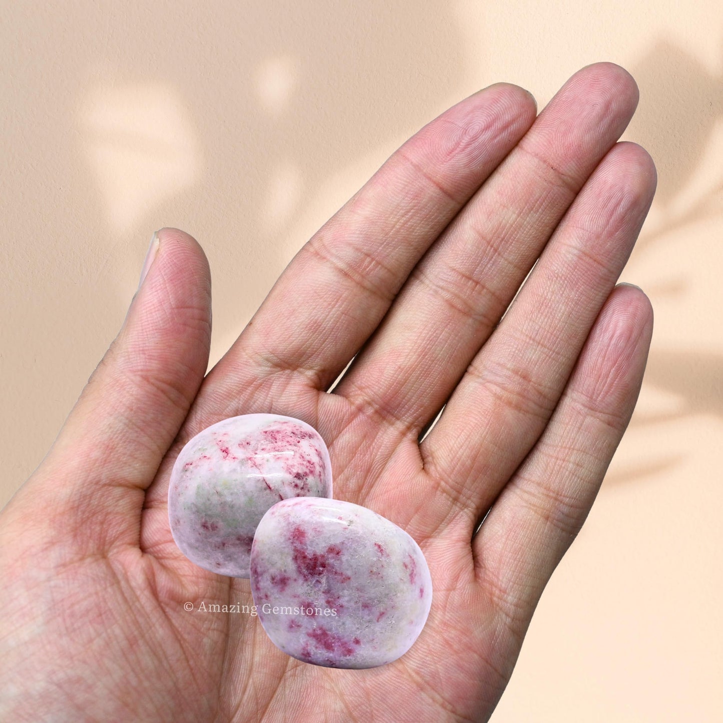 Amazing Gemstone Cinnabarite Crystals and Healing Stones Tumbled - 1 oz Cinnabarite Stone Gem Stones, Natural Healing Stones for Energy Balance, Stress Relief - Premium Polished Gems Rocks