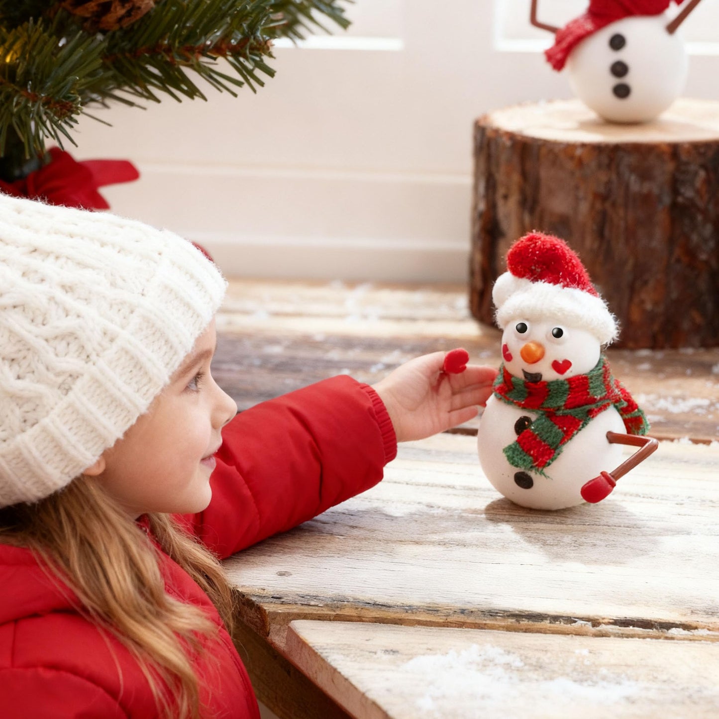 JOYIN Christmas Build a Snowman Craft Kit, 12 Pack Modeling Clay DIY Make a Snowman Kit for Christmas Arts and Craft Activities, Xmas Gift Stocking Stuffers for Kids, School Funny Toy Party Favor
