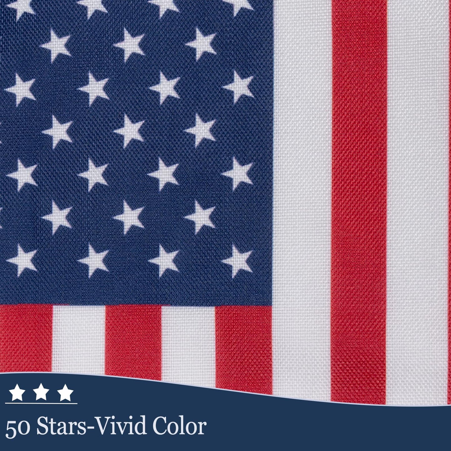 JRED Garden Flag Stand with American Garden Flags 12x18 Inch, Metal Yard Flag Holder Garden Flag Pole with Clips and Stopper, Small American Flags for 4th Of July Decorations