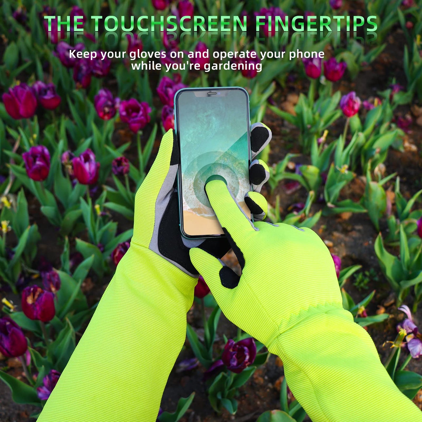 MEPEREZ 3-in-1 Gloves for Gardening Lightweight, Farming & Cleaning, Thorn Proof, Anti-Slip, Comfort, Breathable, Abrasion Resistant