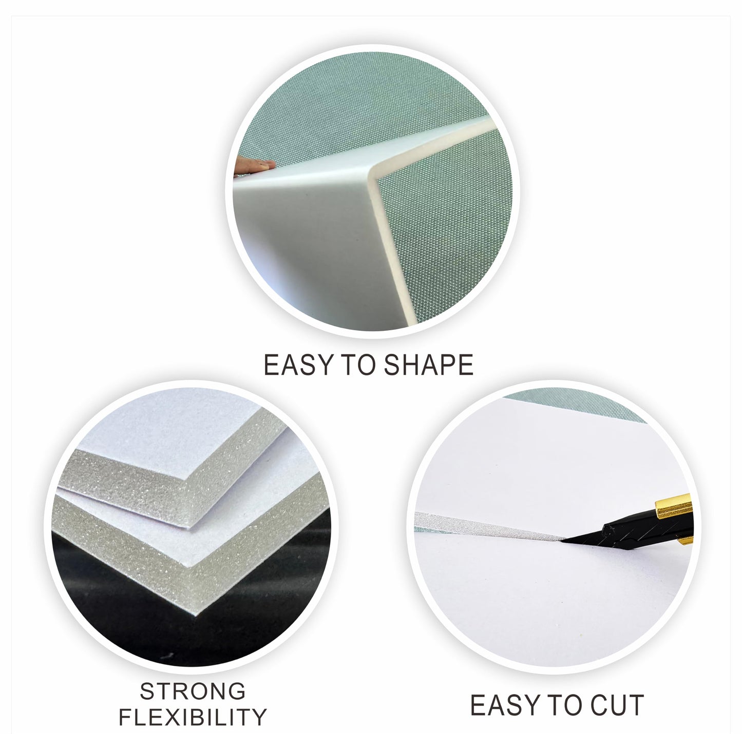 Foam Board 18 x 24 in, ZXUNLIEH 12 Pack White Poster Board, 3/16 in Thick Craft Foam Core Board, Puzzle Board, Double Sided, Foam Sheets for Picture, Project, Presentation, Artwork, Signage and Crafts