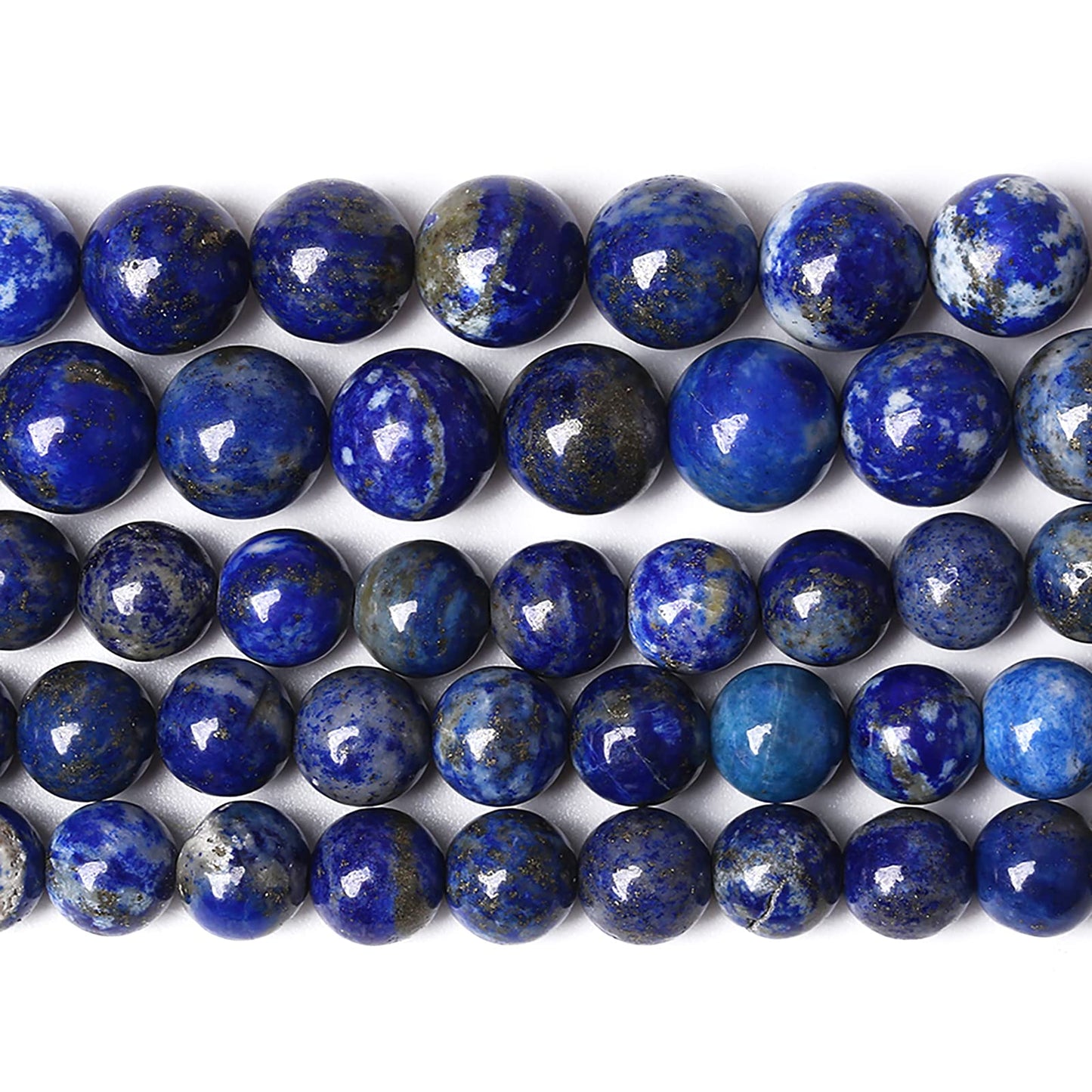 90PCS 4mm Natural Lapis Lazuli Gemstone Blue Stone Round Loose Spacer Beads for Jewelry Making DIY Bracelet Necklace 15 Inch,Energy Stone Healing Power (4mm, Lapis Lazuli)