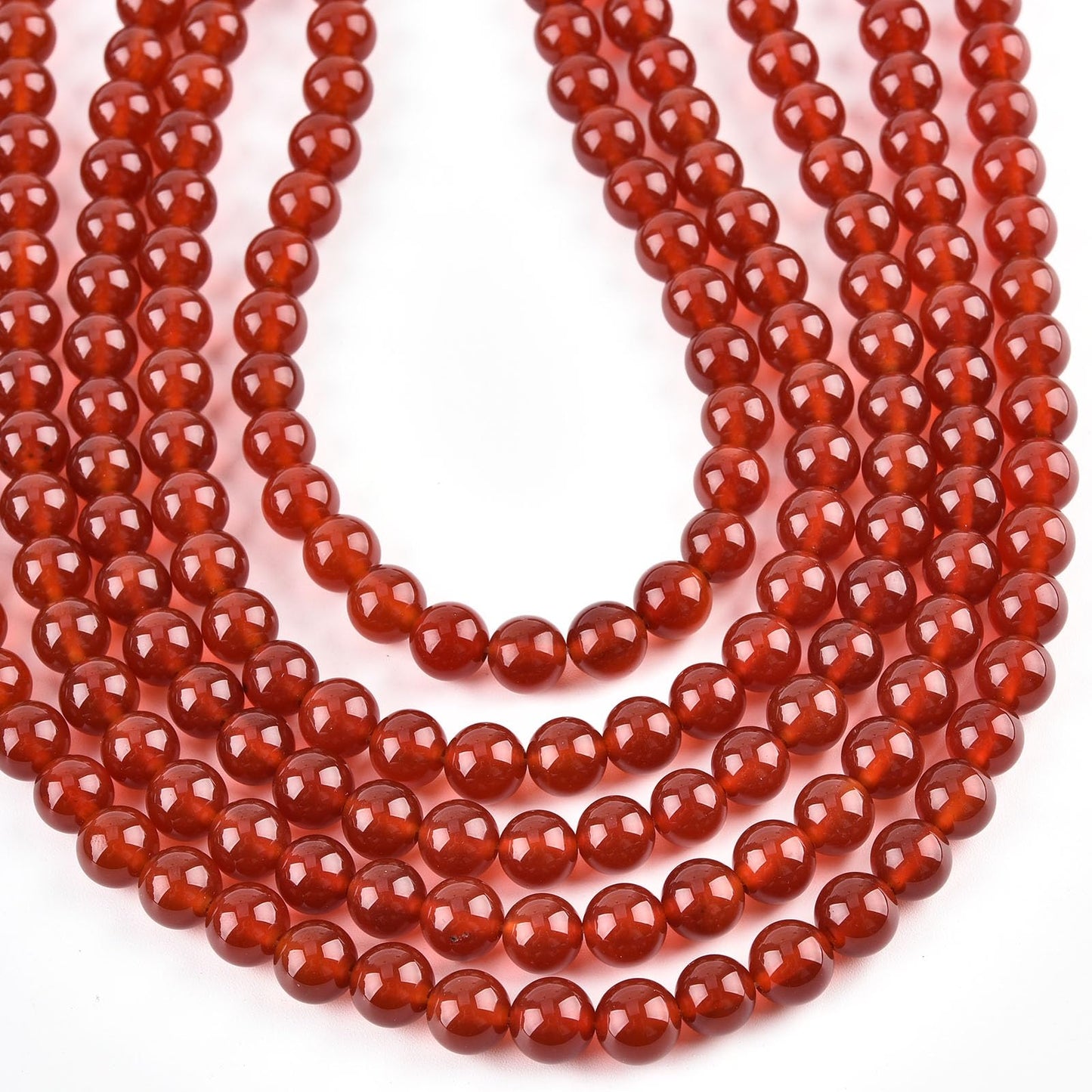 10mm Carnelian Beads Round Gemstone Loose Beads for Jewelry Making (36-38pcs/strand)