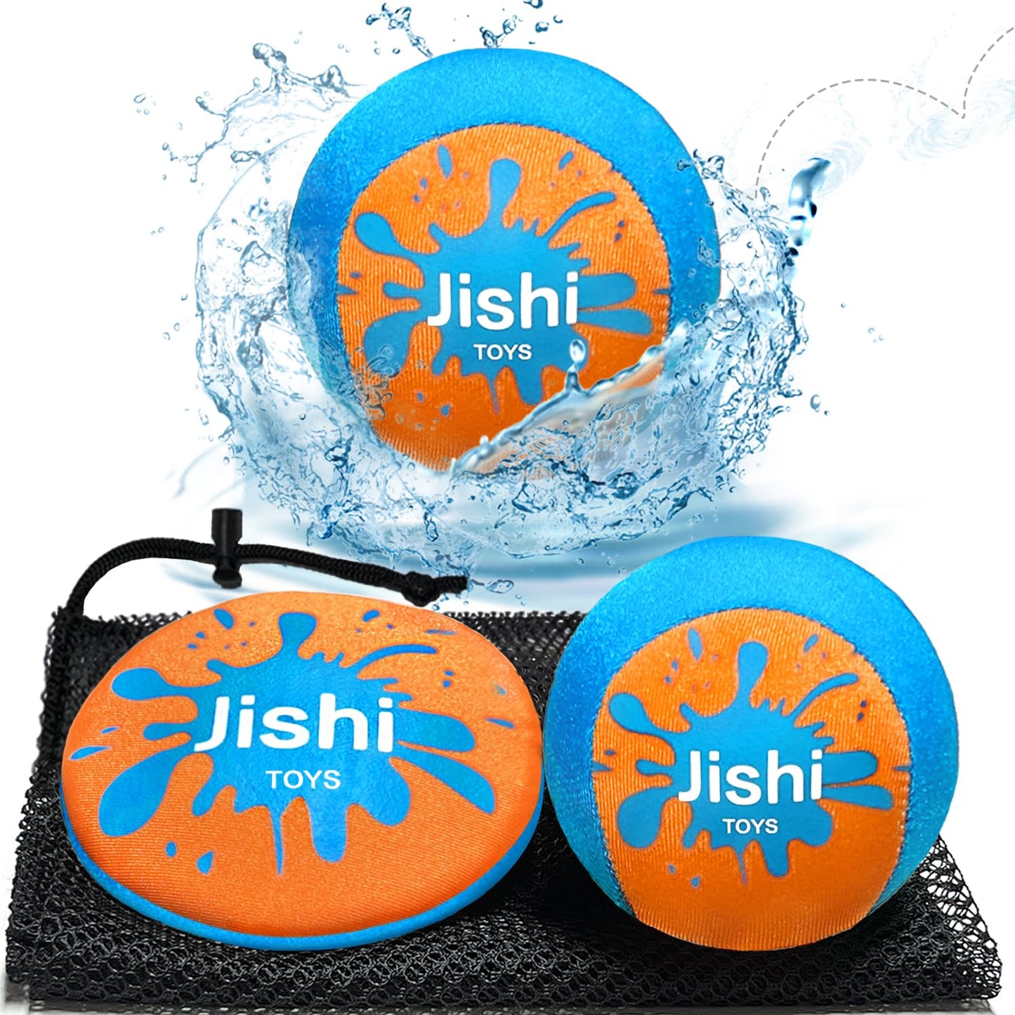Skip Water Balls, Beach Pool Toys for Kids 8-12 Outdoor Water Toys, Splash Water Bouncing Balls Swim Game Toys for Kids Ages 3-5-7 4-8-12 Year Old Boys Girls Teens Adults River Lake Play, Summer Gifts