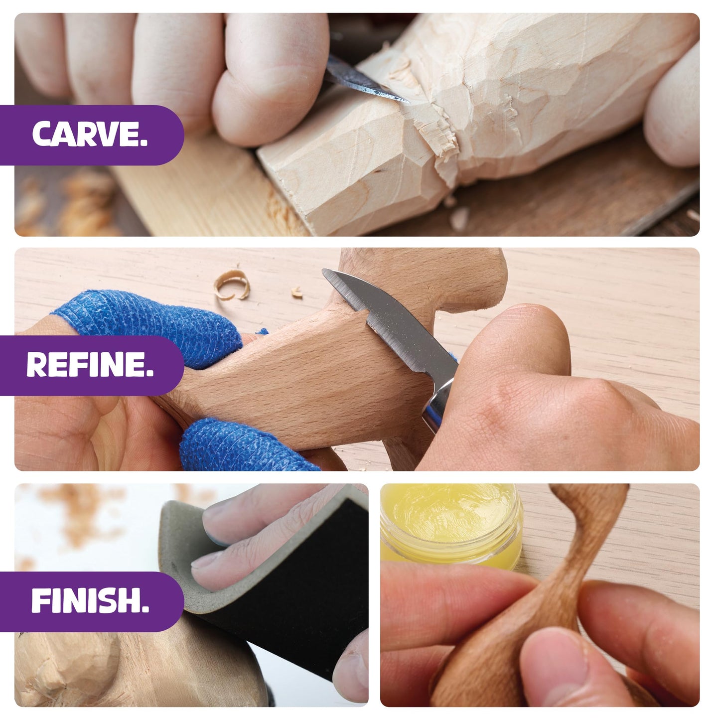 Wood Whittling Kit - Wood Carving Tools - Crafts for Adults - Easter Unique Gifts - Teen Boy Gifts - Birthday Gift Ideas for Women - Hobbies DIY Kits for Adults, Boys, Girls, Women, & Men