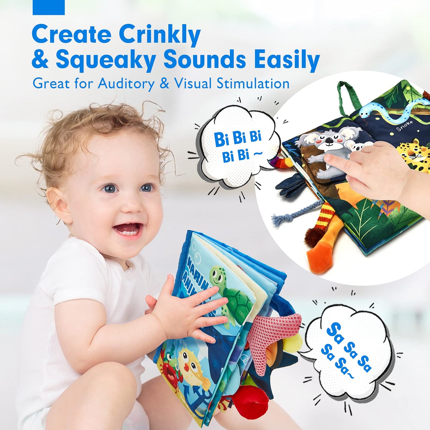 hahaland Baby Toys - Baby Toys 6-12 Months Montessori Girl Birthday Gift Christmas Stocking Stuffers for Boys Girls Early Learning Toy