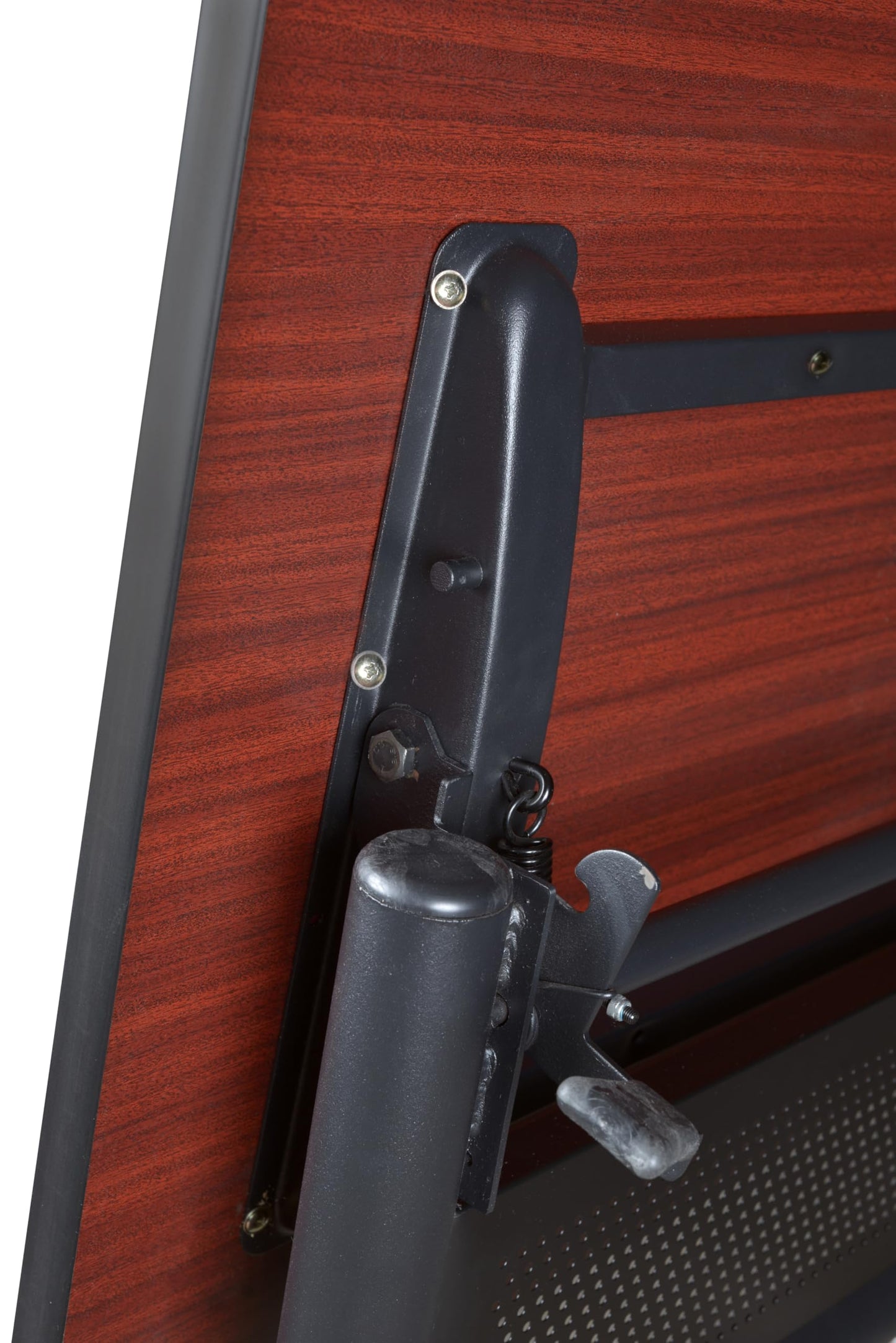 Regency Kobe 60 x 30 in. Flip-Top Training Nesting Table- Noble Oak, 2 Zeng Stack Chairs- Black