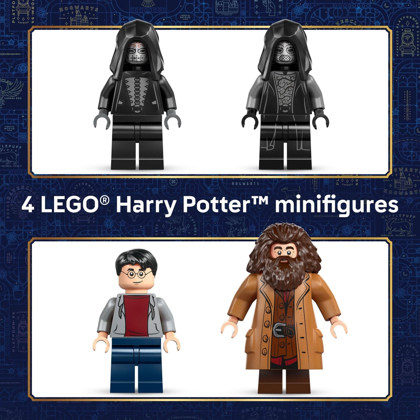 LEGO Harry Potter Hagrid & Harry’s Privet Drive Escape Building Toy for Boys & Girls - Pretend Play Set for Kids, Ages 8+ - W/Mini Hagrid's Motorcycle & 4 Minifigures - Gift for Birthdays - 76459