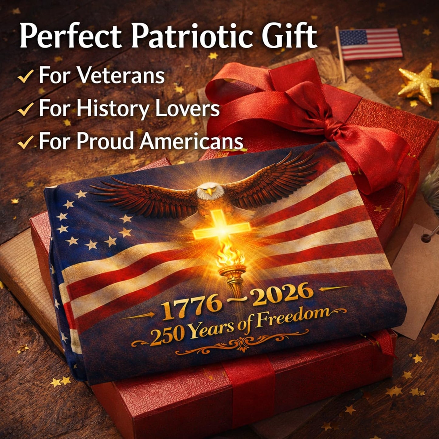 America 250th Anniversary USA Flag 3x5 Ft – 1776-2026 Patriotic USA Flag, Betsy Ross 13 Star Vintage American Flag, Double Sided 3-Ply Outdoor Flag with Brass Grommets, Fade Resistant (God Bless America)