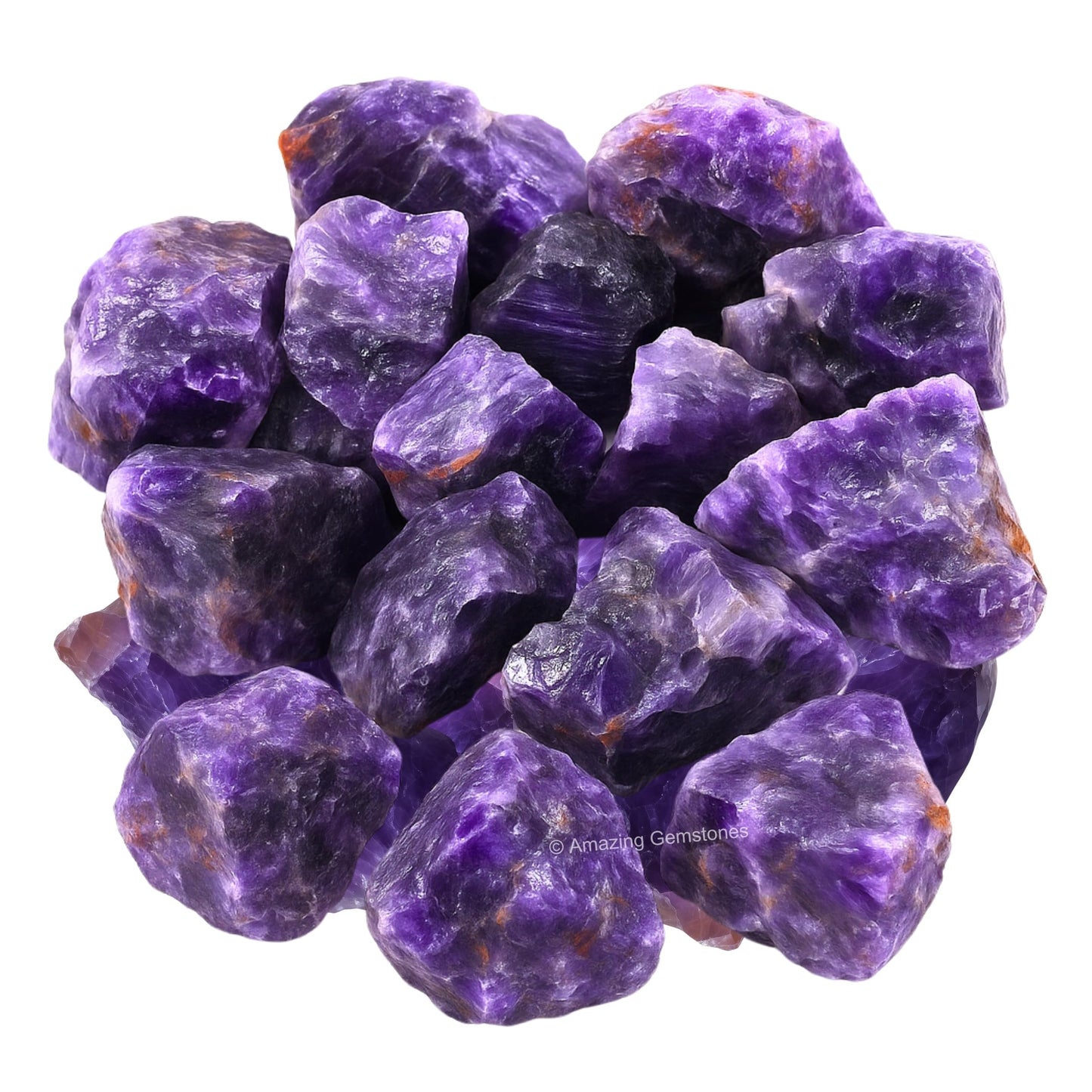 Amazing Gemstone Amethyst Raw Crystals and Healing Stones, Natural Rocks for Tumbling and DIY Raw Stones and Crystals (1 Piece)