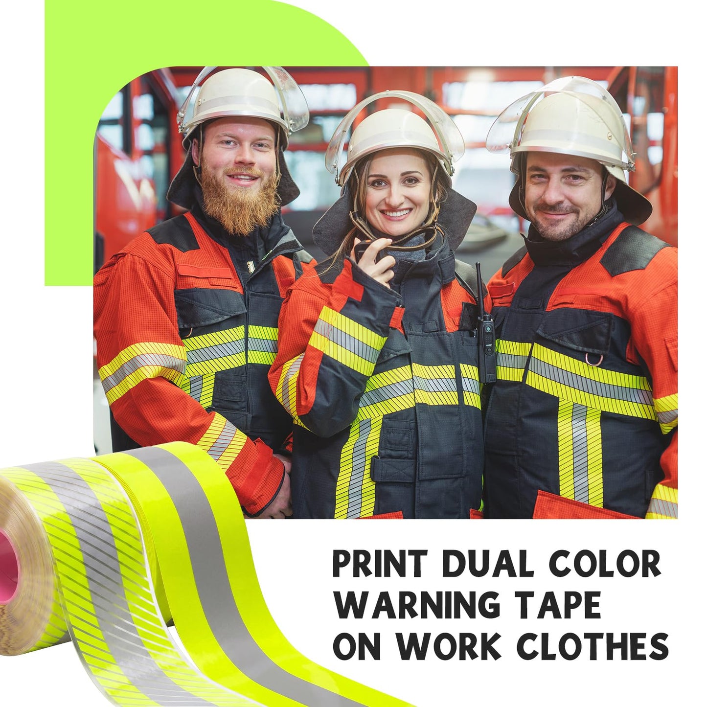 Crowye 2 Pcs 2" x 33ft/11 Yard High Visibility Reflective Heat Transfer Vinyl Tape Silver Iron on Fabric Clothing Tape Safety Heat Transfer Film Supplies for Shirts, 2 Styles(Stripe, Plain, Yellow)
