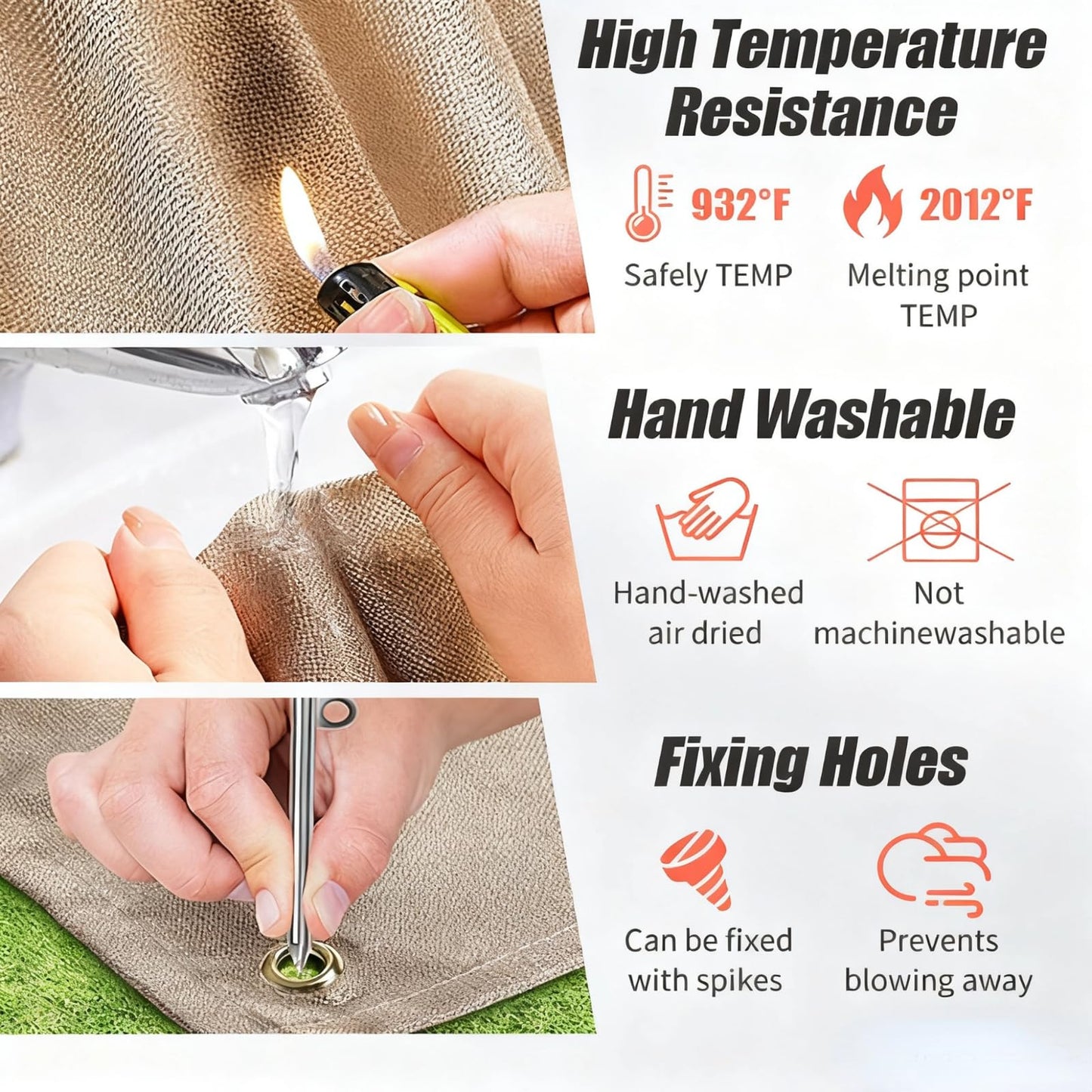 Portable Fire Pit for Camping,22 inch Outdoor Folding Fireplace with Heat Resistant Firepit Mat & Carrying Bag,Upgrade 304 Stainless Steel Mesh BBQ Fire Bowl for Picnics,Campfire,Backyard,Garden